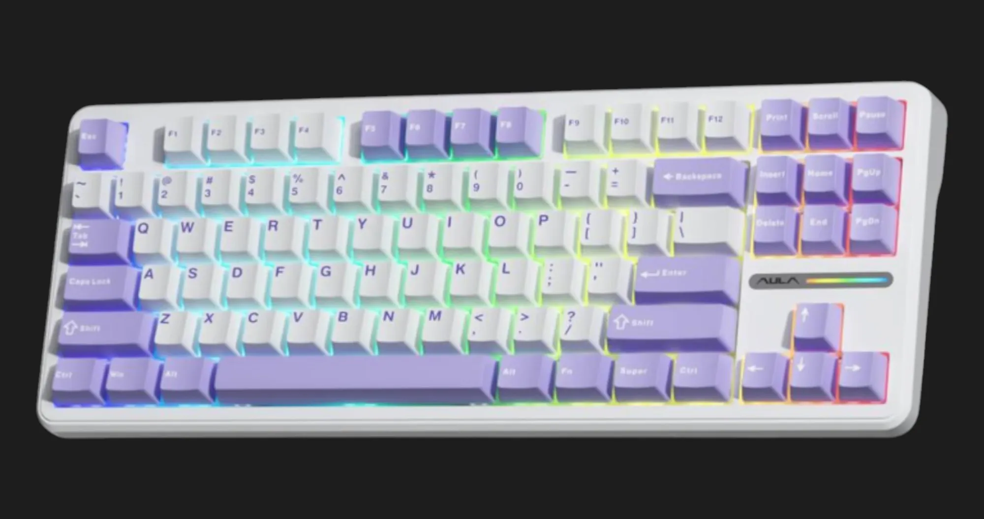 Клавиатура игровая AULA F87 Wired Gaming Mechanical Keyboard (White) (UA)