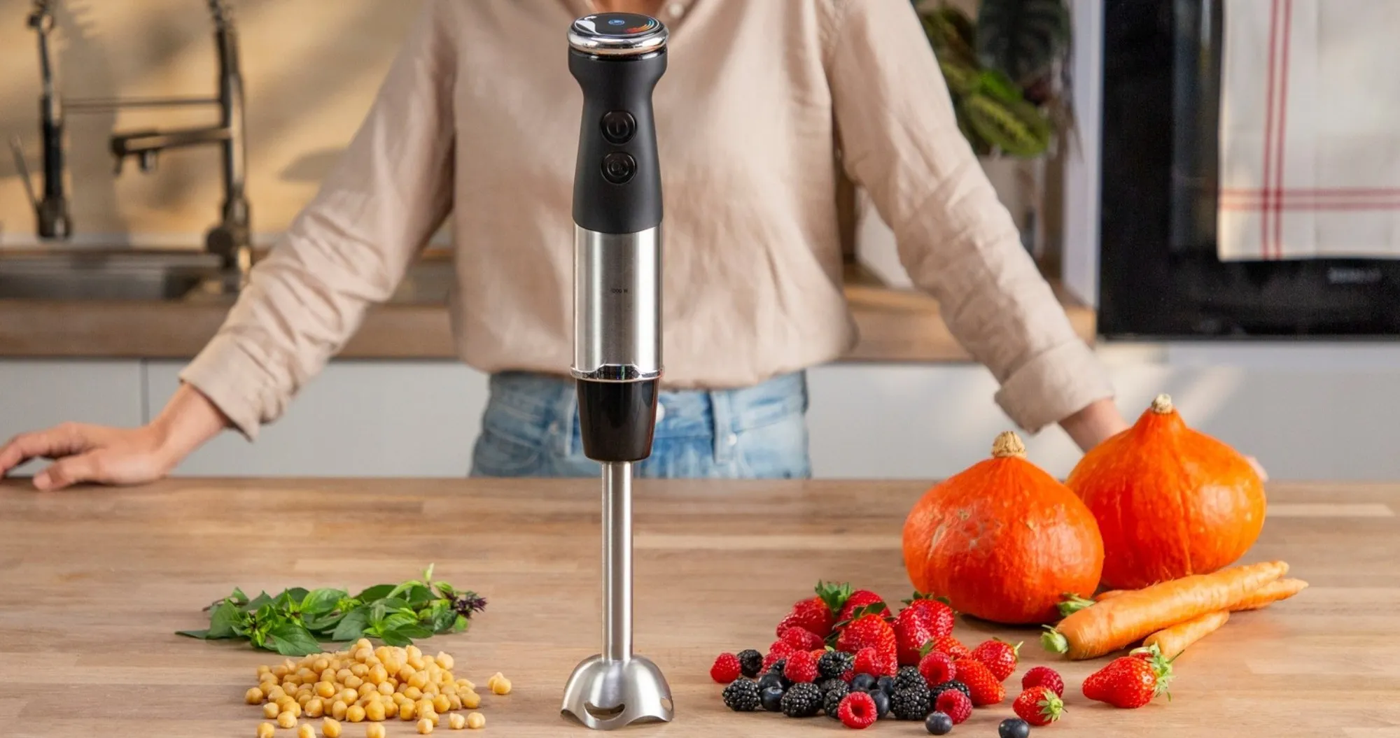 Блендер занурювальний Tefal Quickchef + HB672830