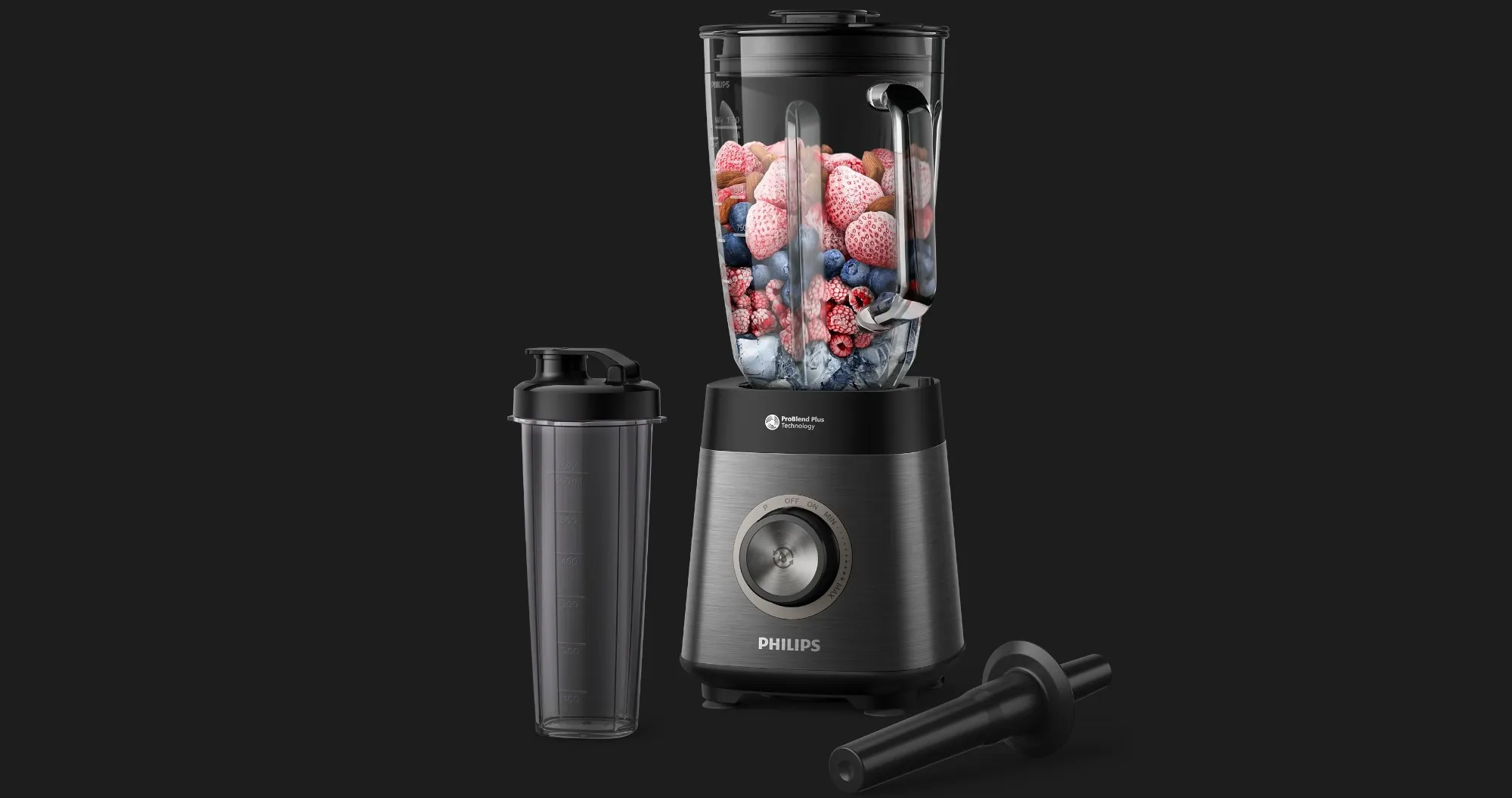 Блендер стаціонарний Philips HR3041/00 (Black) (UA)