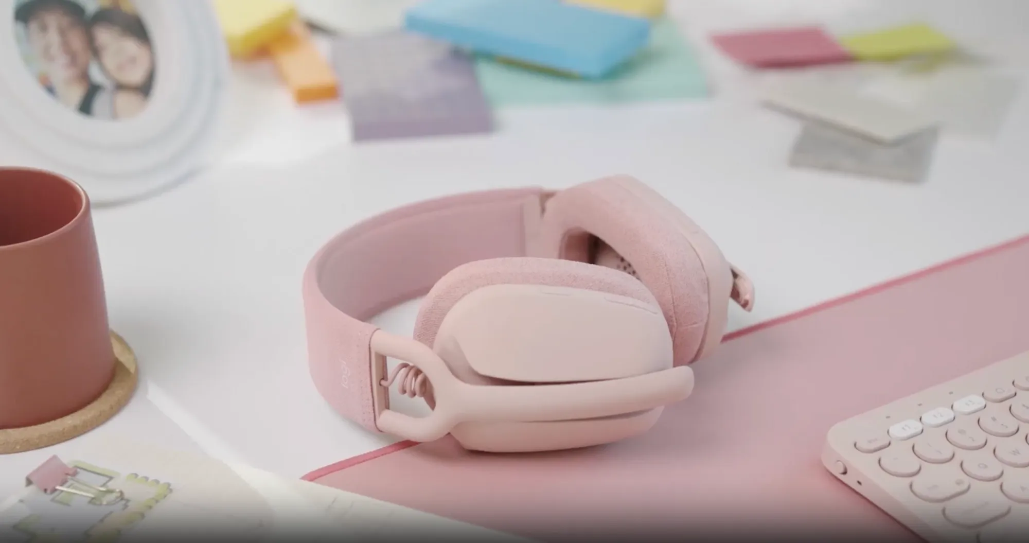 Гарнітура Logitech Zone Vibe 100 Wireless (Rose) (UA)