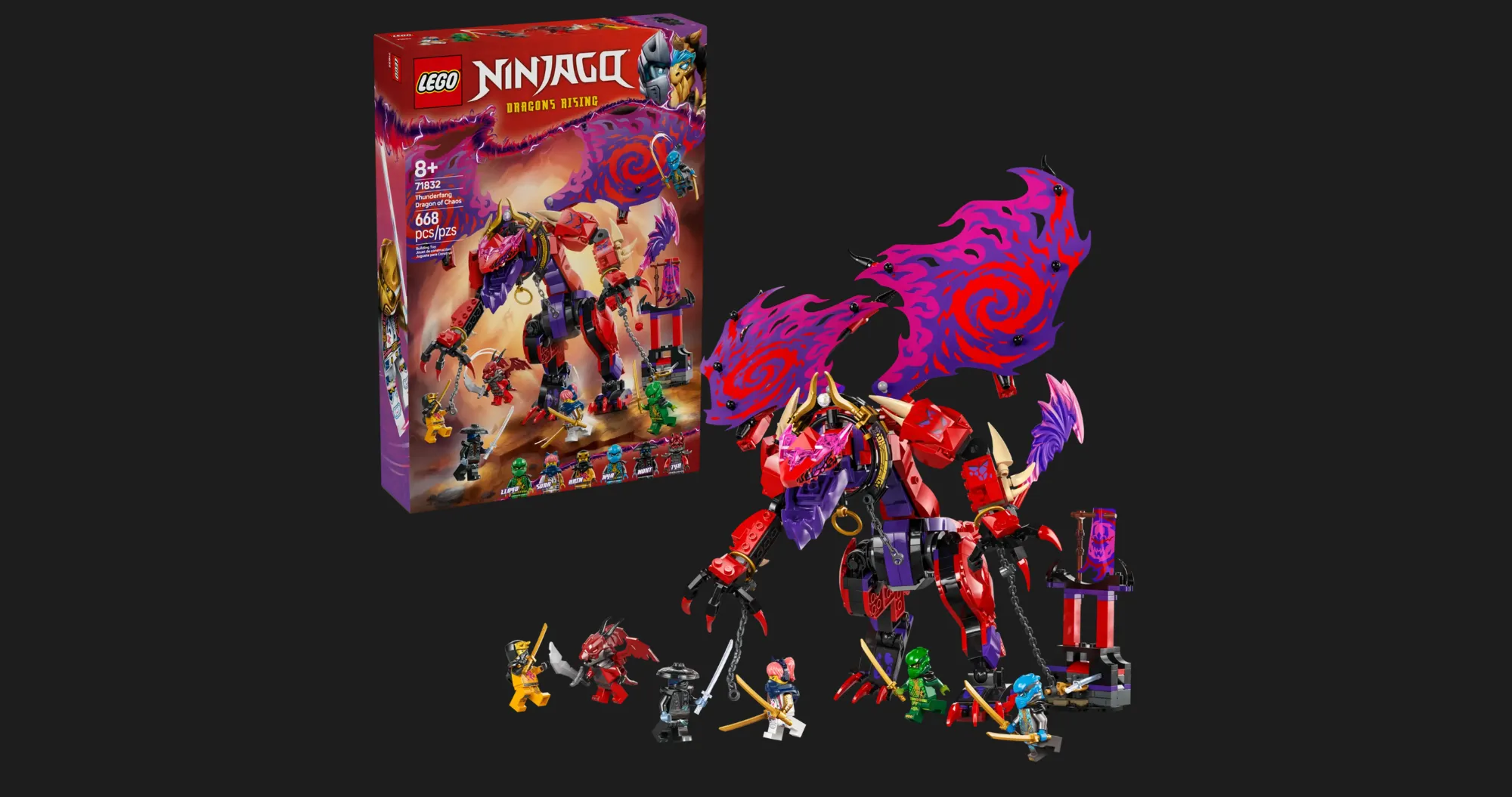 Конструктор LEGO Ninjago Thunderfang Dragon of Chaos (71832)