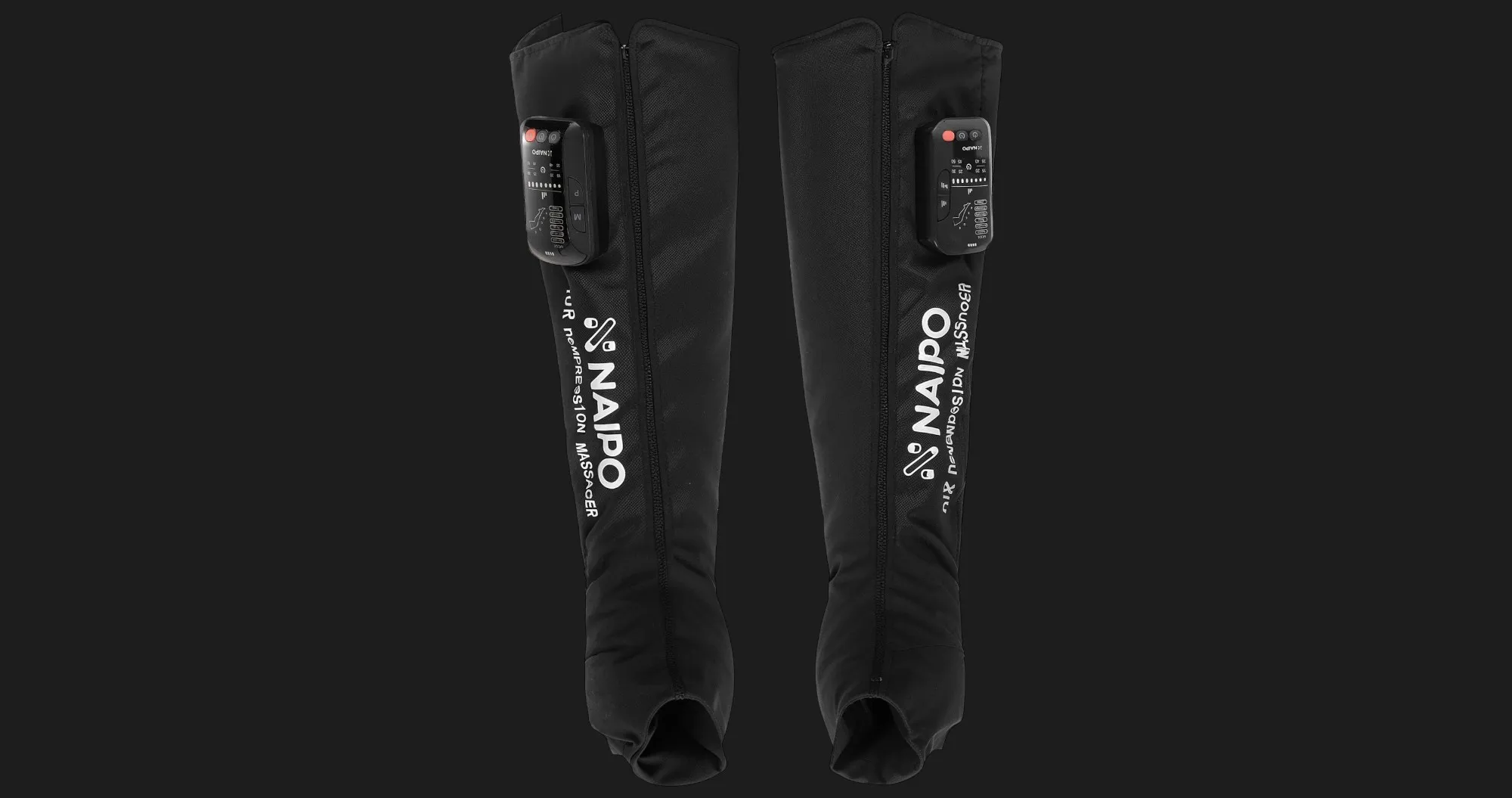 Массажер воздушно-компрессионный для ног Naipo (Black)