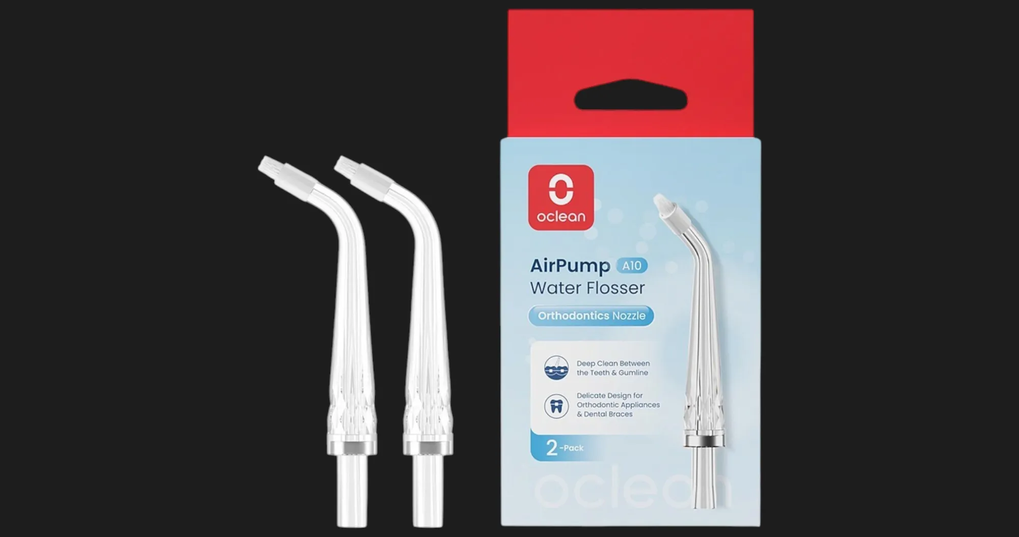 Насадка для ирригатора Oclean Nozzle for A10-Orthodontics