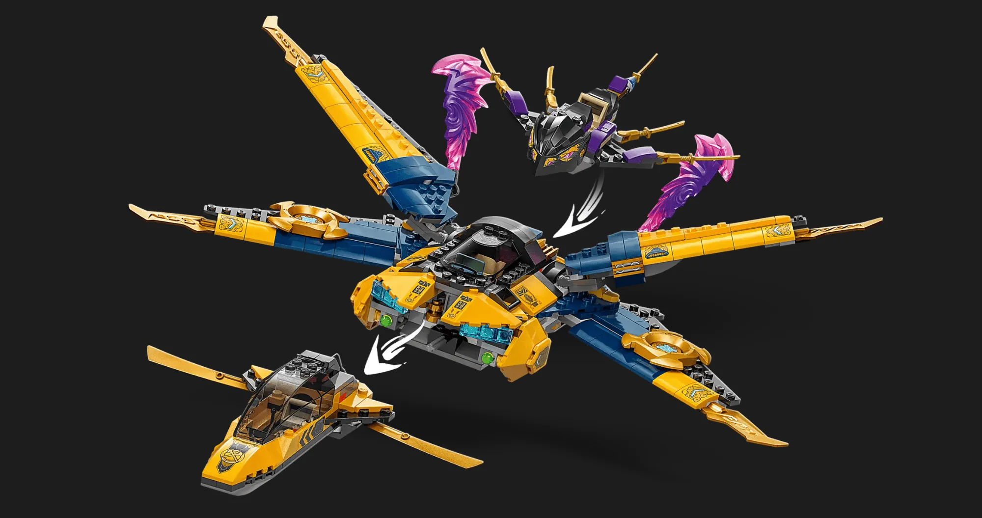 Конструктор LEGO Ninjago Ras and Arin's Super Storm Jet (71833)