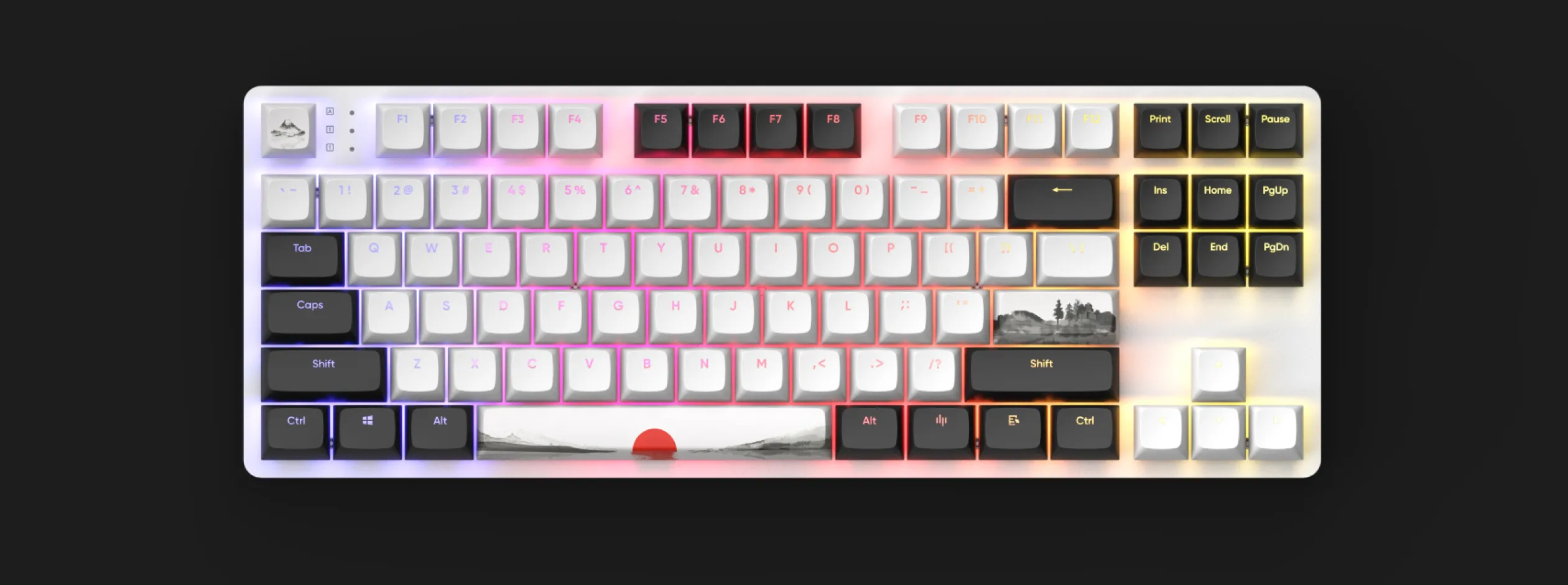 Клавіатура ігрова Dark Project One 87 Fuji (DPO87_GSH_Fuji_ANSI_UA) (UA)