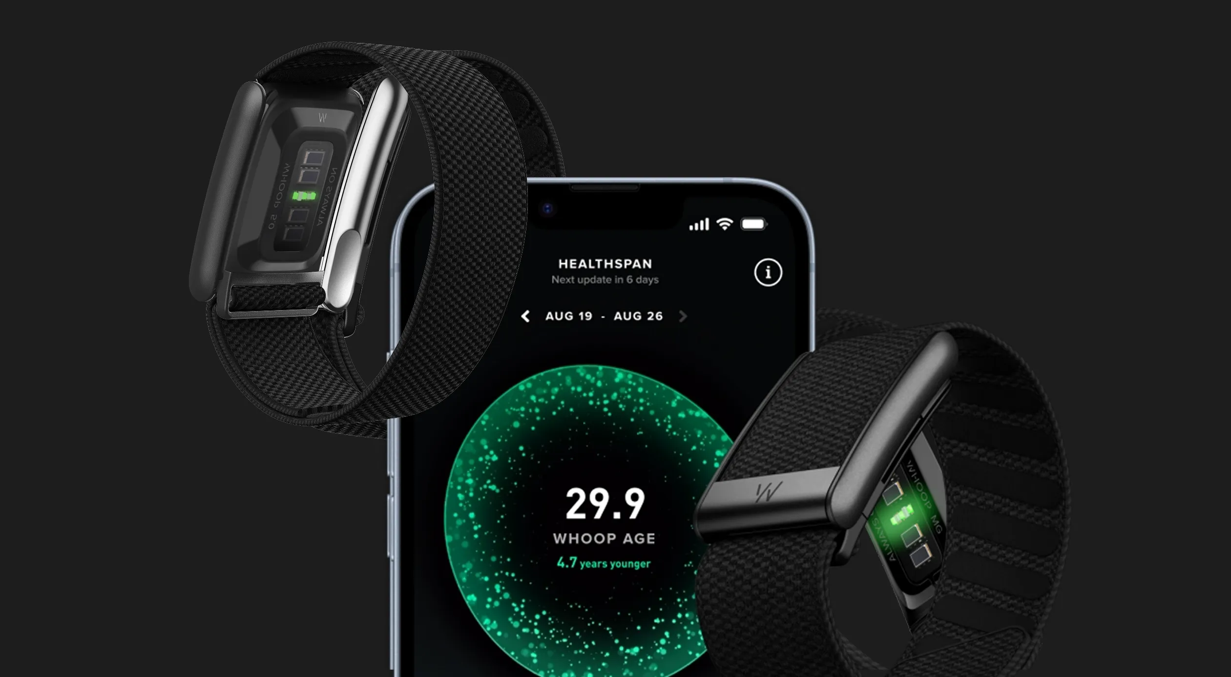 Фитнес-браслет WHOOP 5.0 Peak Obsidian SuperKnit 12-Month Membership (973-004-000)