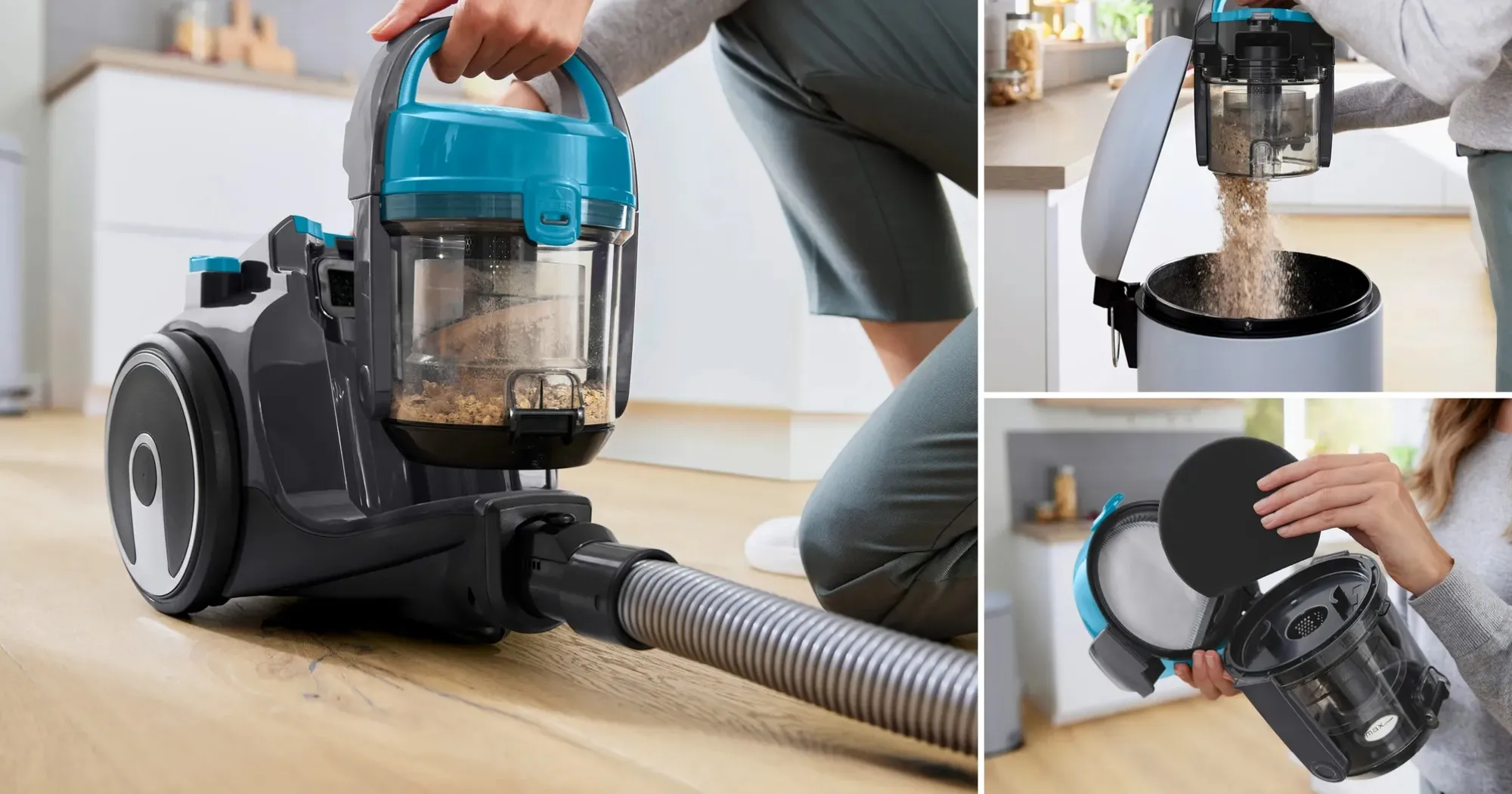 Пилосос безмішковий Bosch Serie 2 BGS05X240 (Turquoise) (UA)