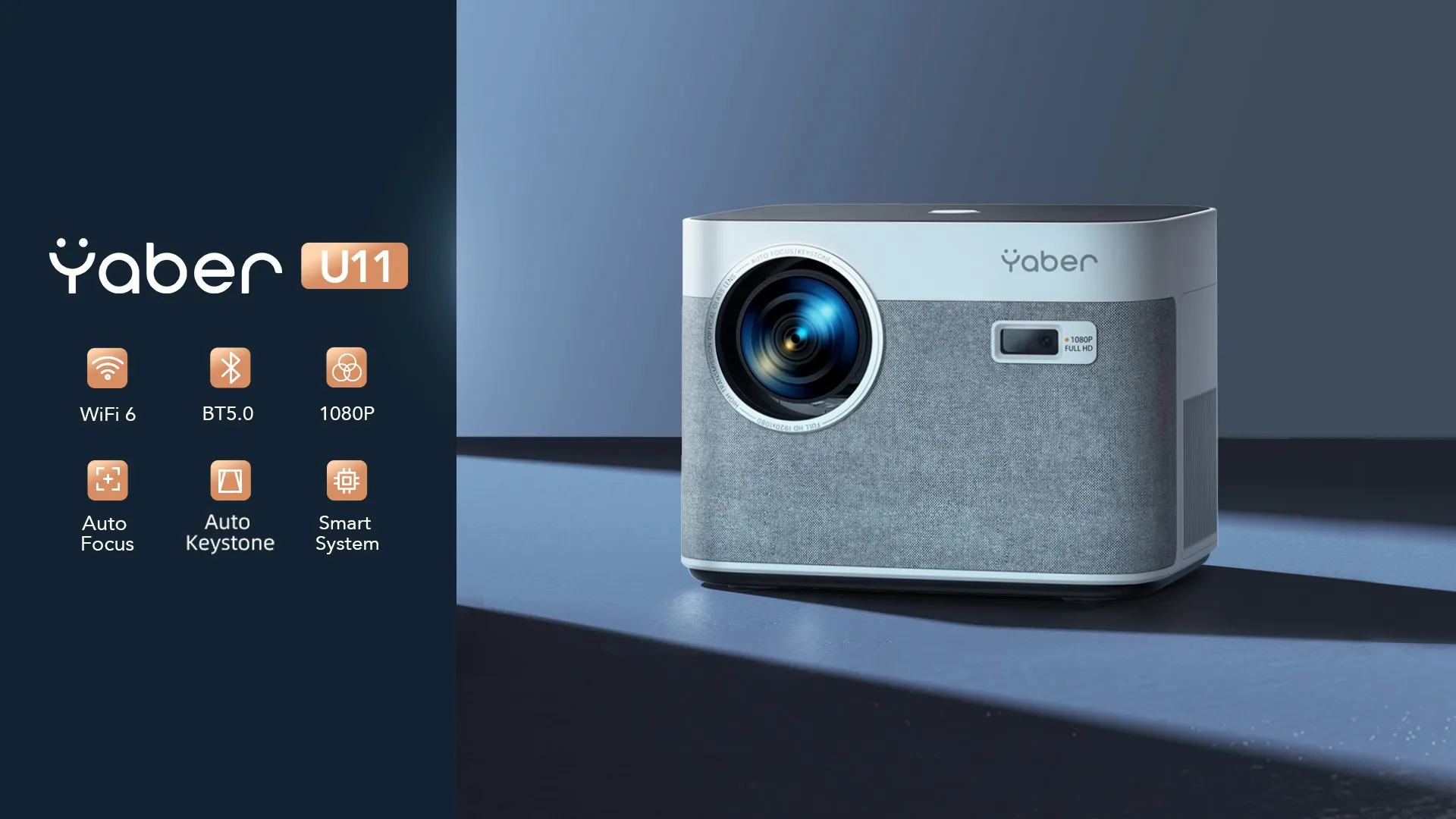 Мультимедийный проектор Yaber U11 (White/Gray) (UA)