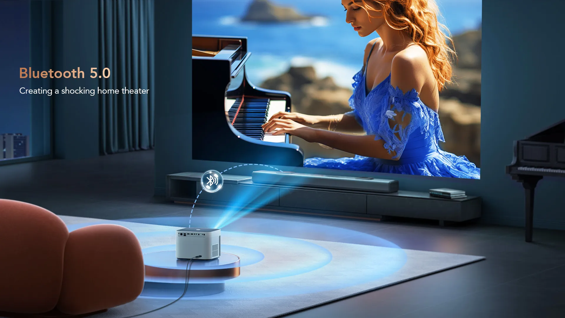 Мультимедийный проектор Yaber U11 (White/Gray) (UA)