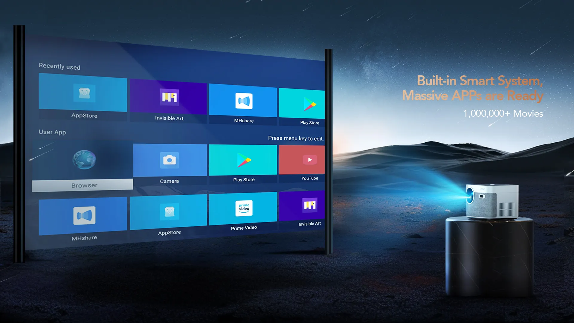 Мультимедійний проектор Yaber U11 (White/Gray) (UA)