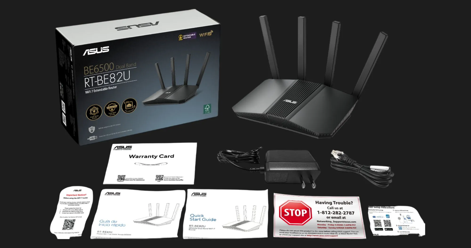 Маршрутизатор Asus RT-BE82U (Black)