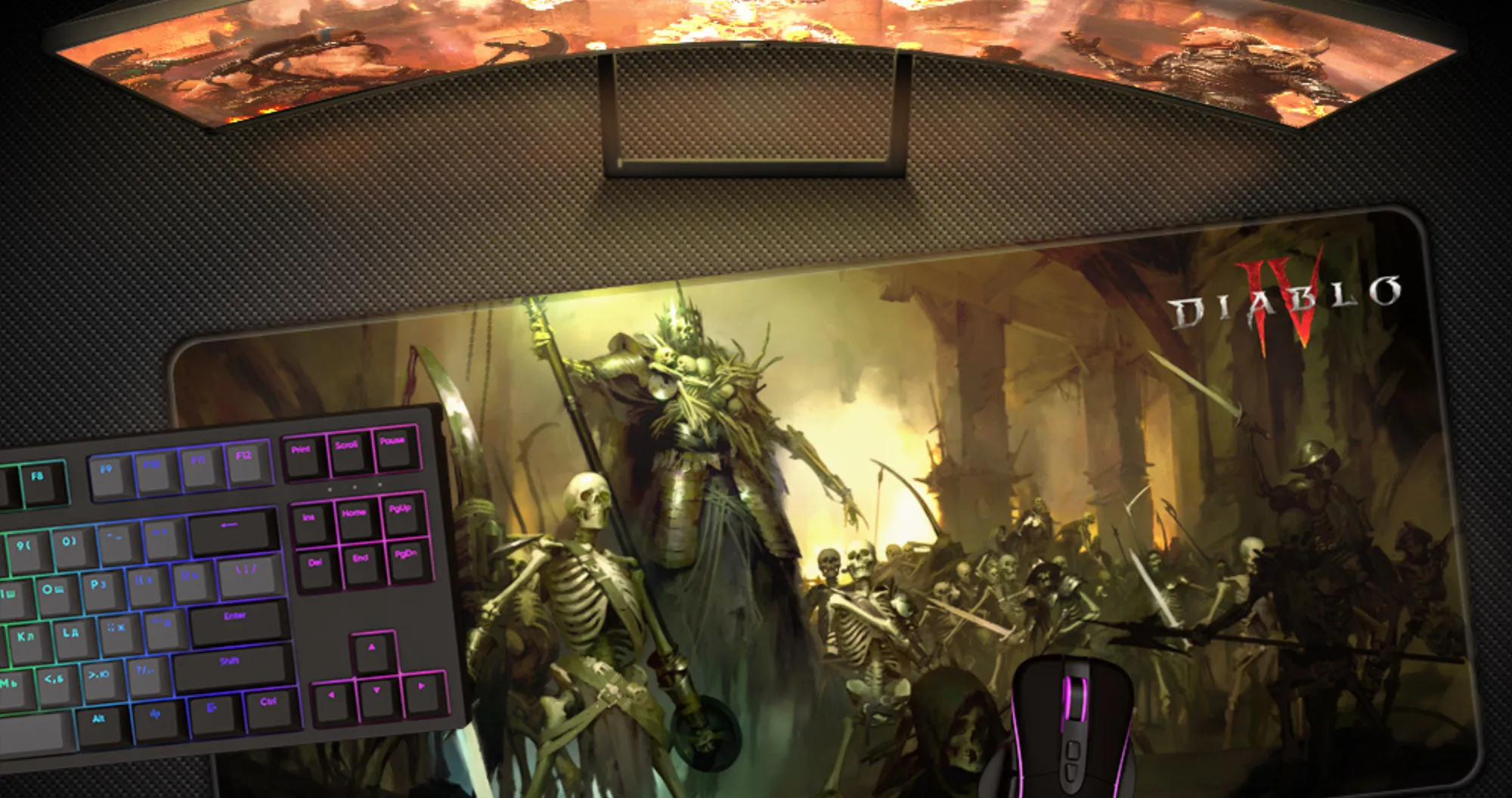 Коврик для мыши Blizzard DIABLO IV Skeleton King XL