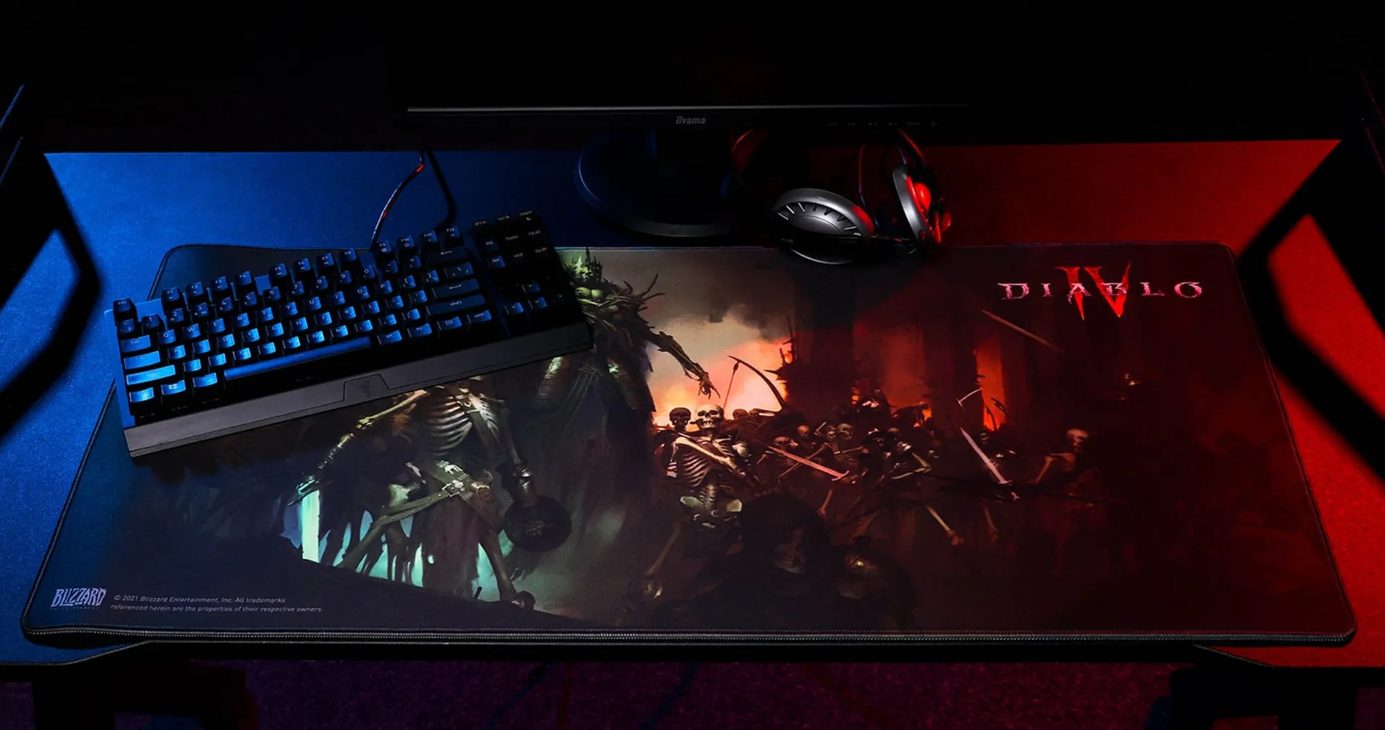 Килимок для миші Blizzard DIABLO IV Skeleton King XL