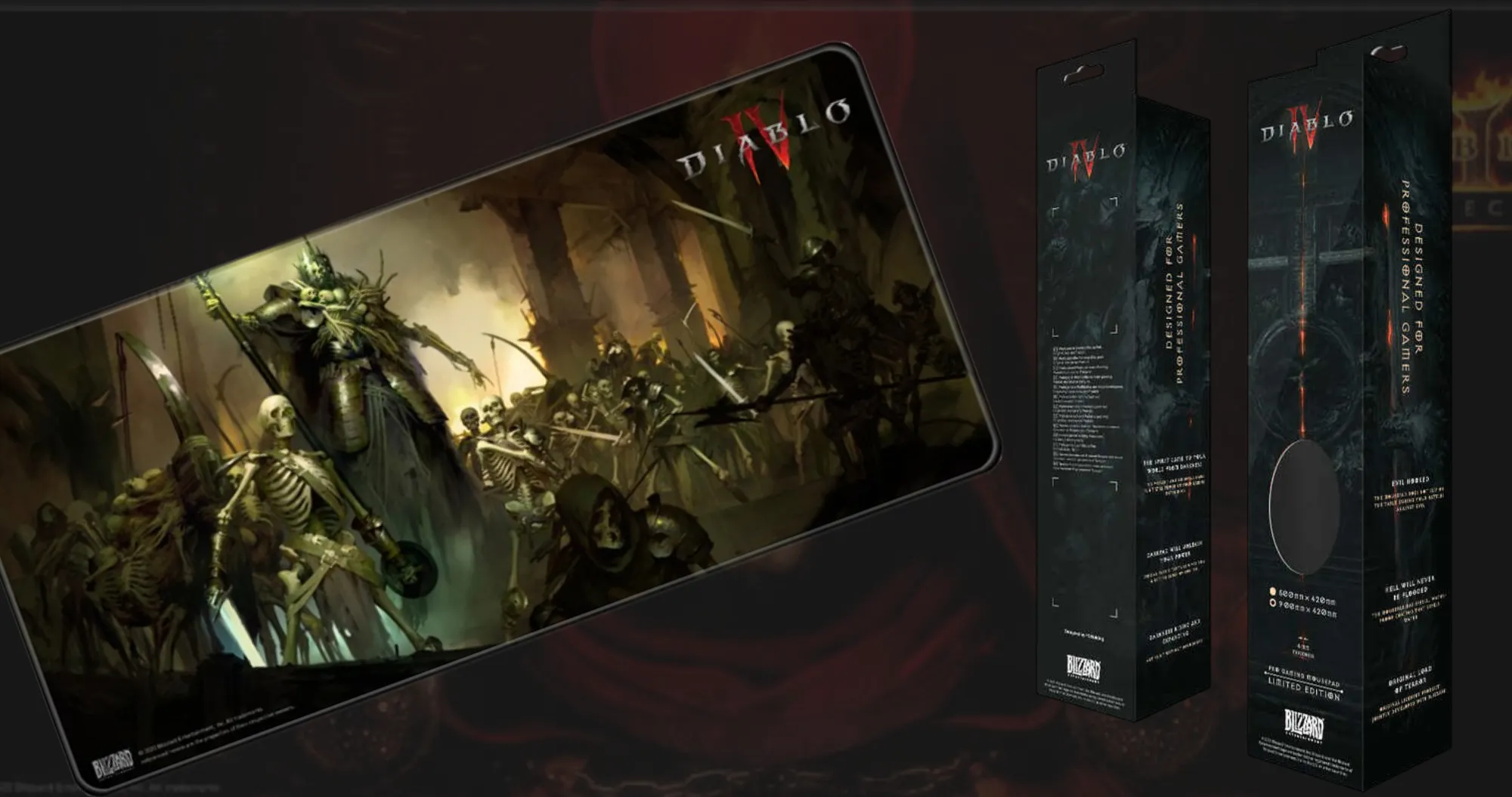 Килимок для миші Blizzard DIABLO IV Skeleton King XL