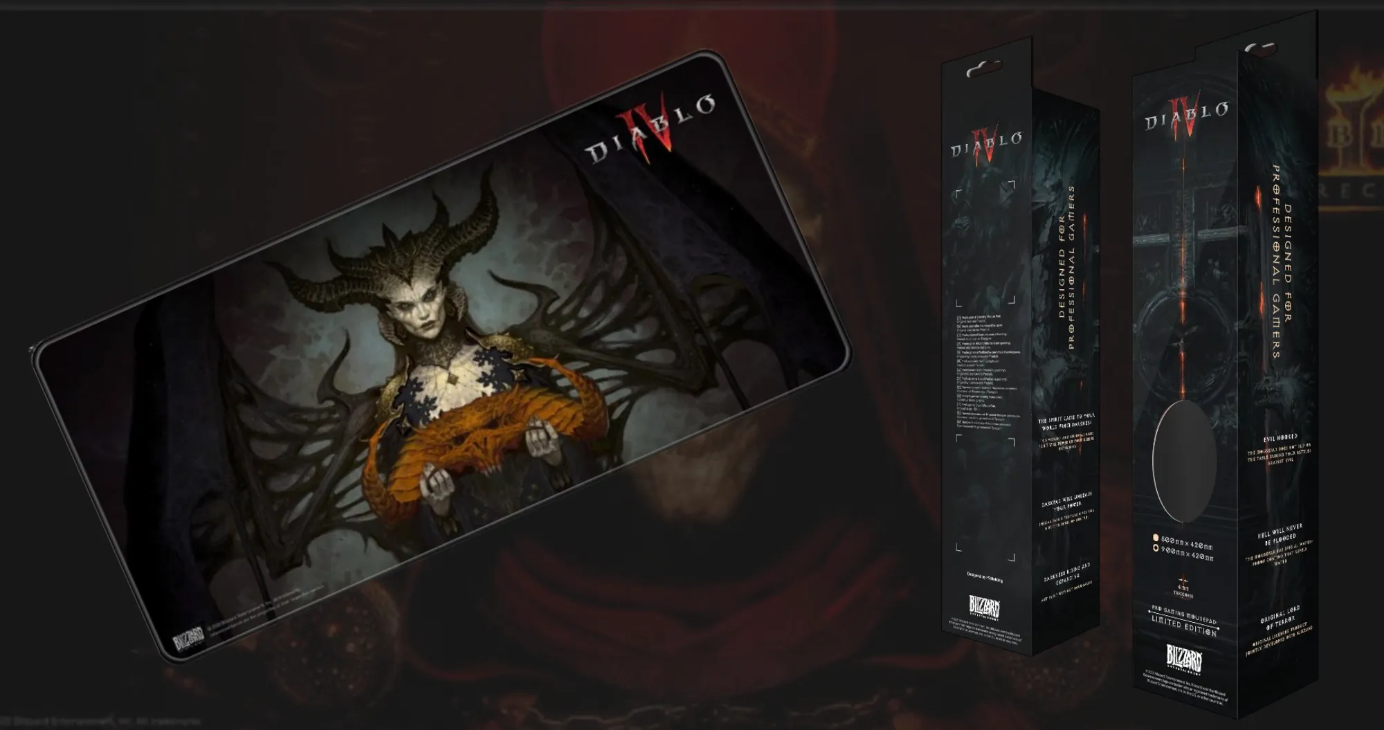 Килимок для миші Blizzard DIABLO IV Lilith XL