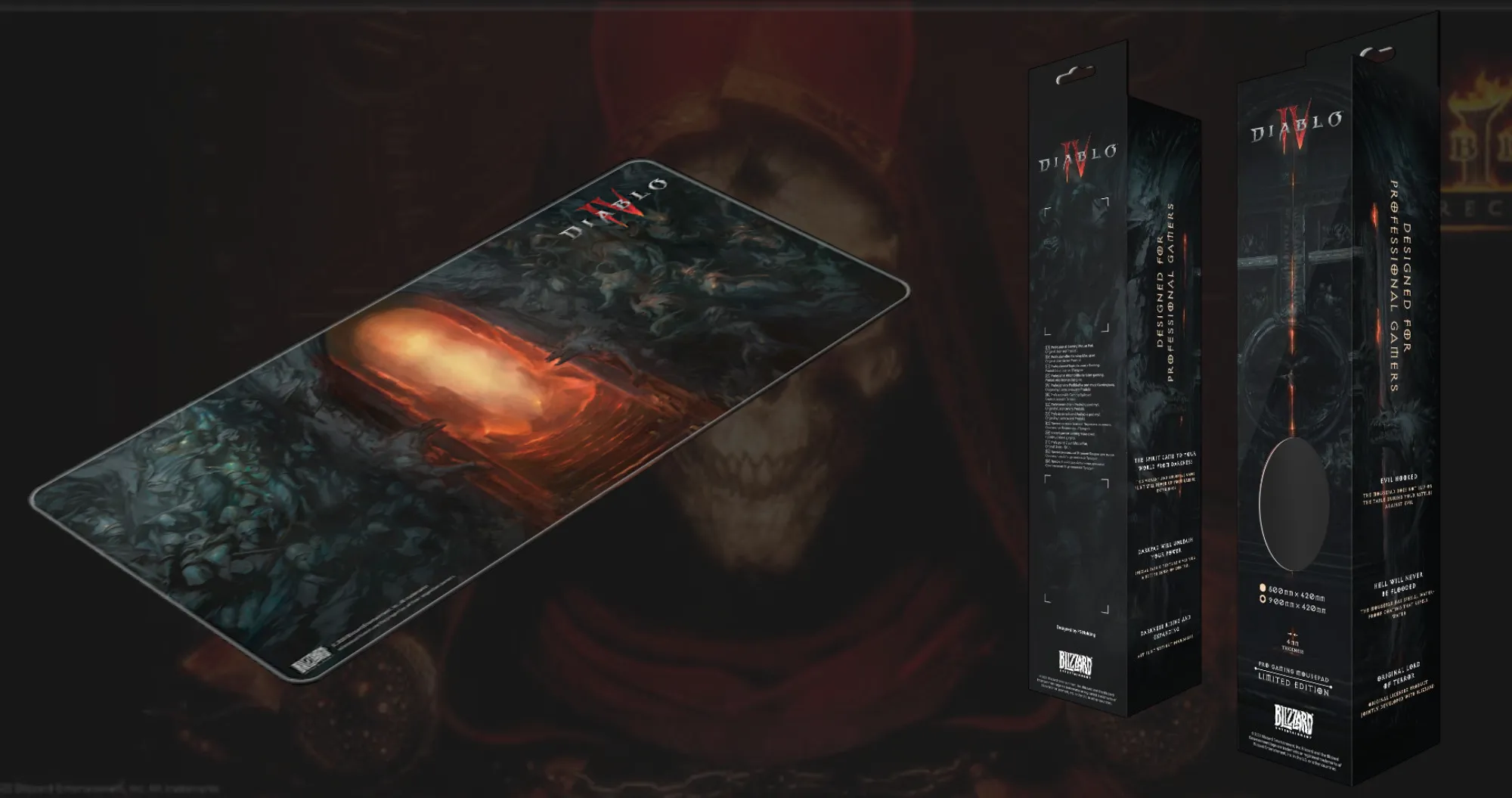 Килимок для миші Blizzard DIABLO IV Gate of Hell XL