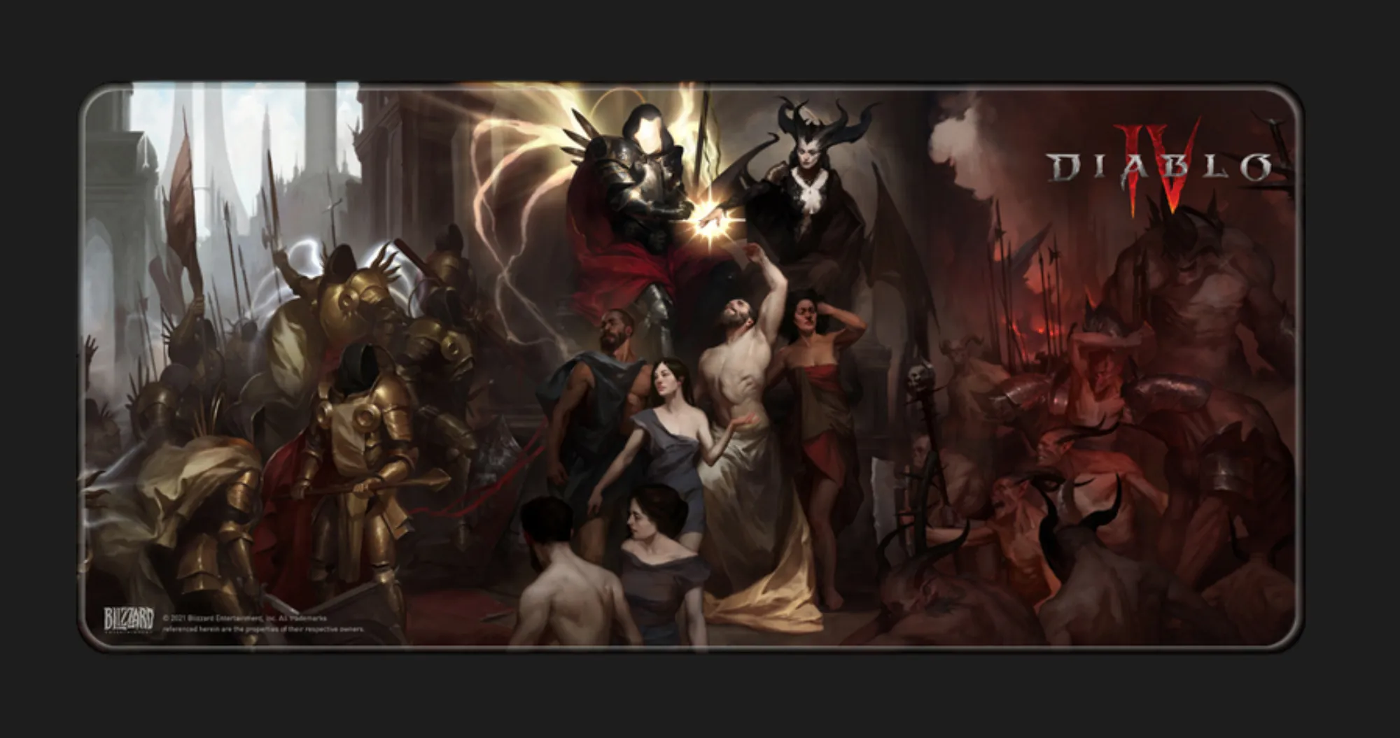 Коврик для мыши Blizzard DIABLO IV Inarius and Lilith XL