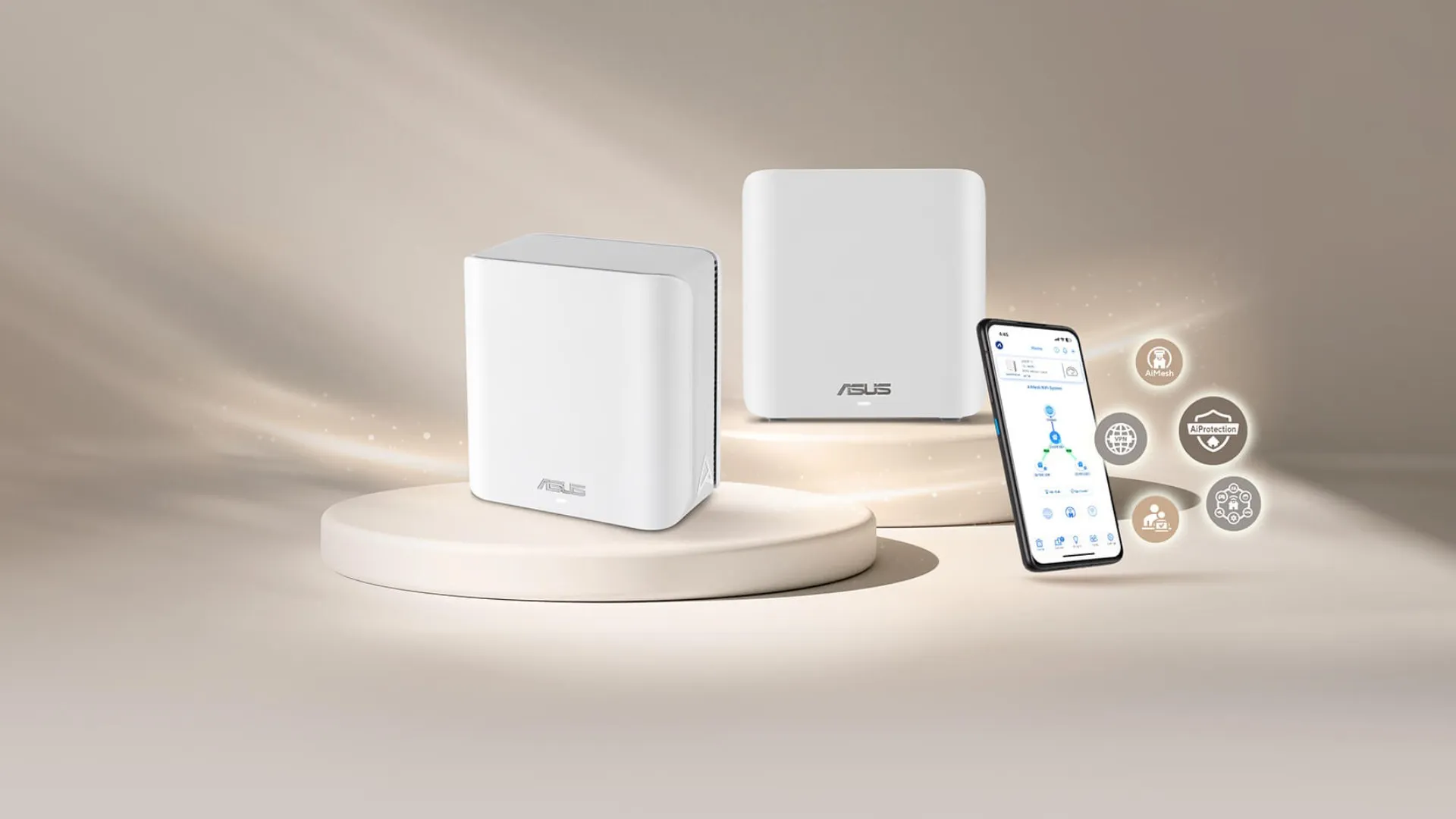 Wi-Fi Mesh система Asus ZenWiFi BT8 1pk (White)