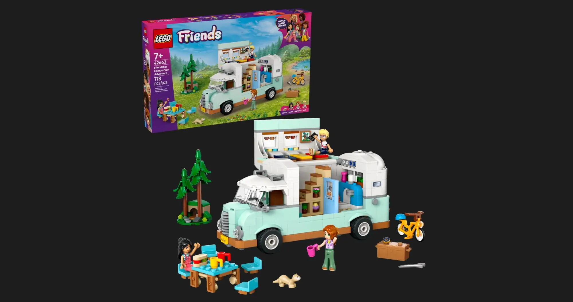 Конструктор LEGO Friends Friendship Camper Van Adventure (42663)