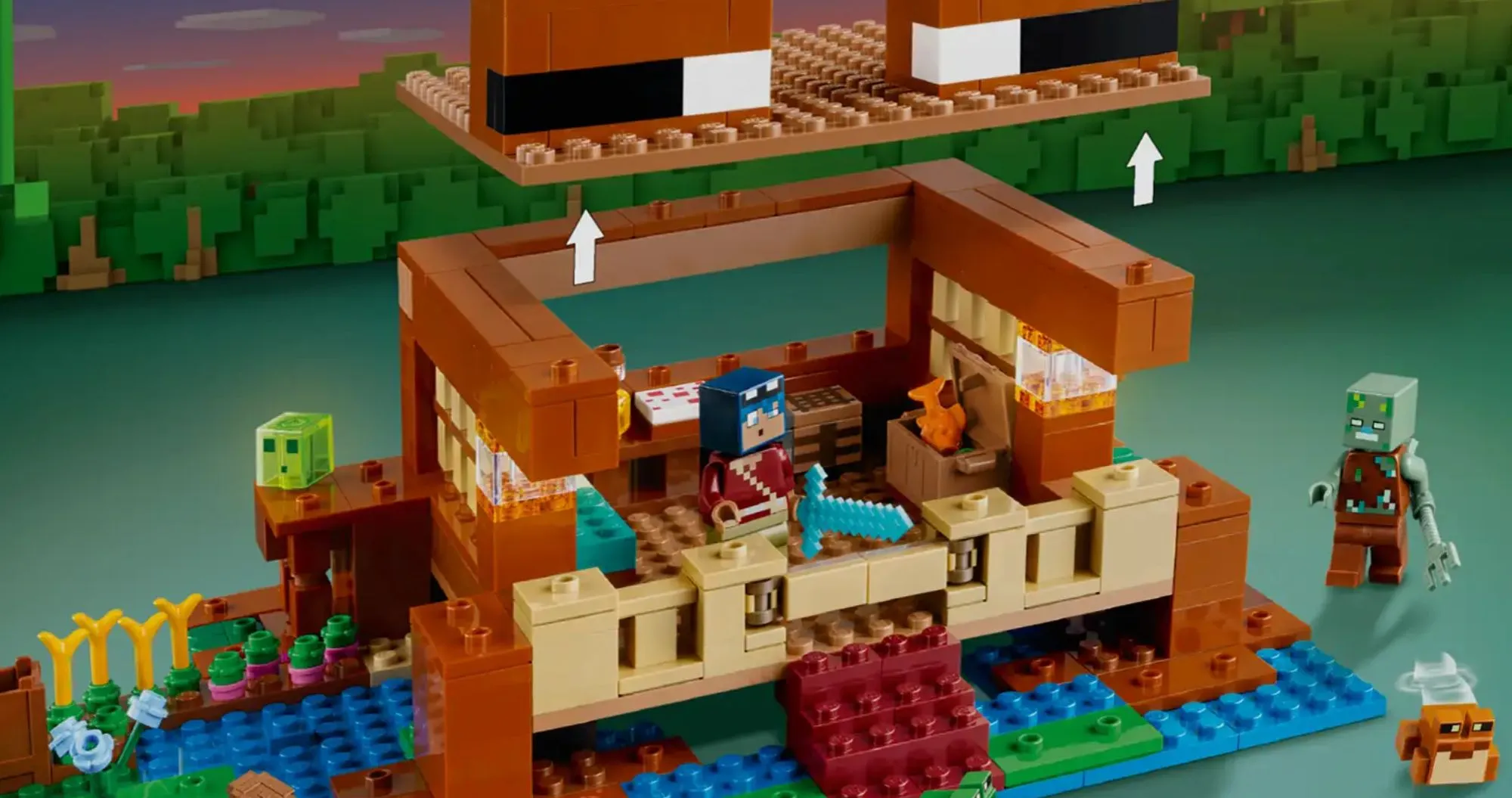 Конструктор LEGO Minecraft Будинок у формі жаби (21256)