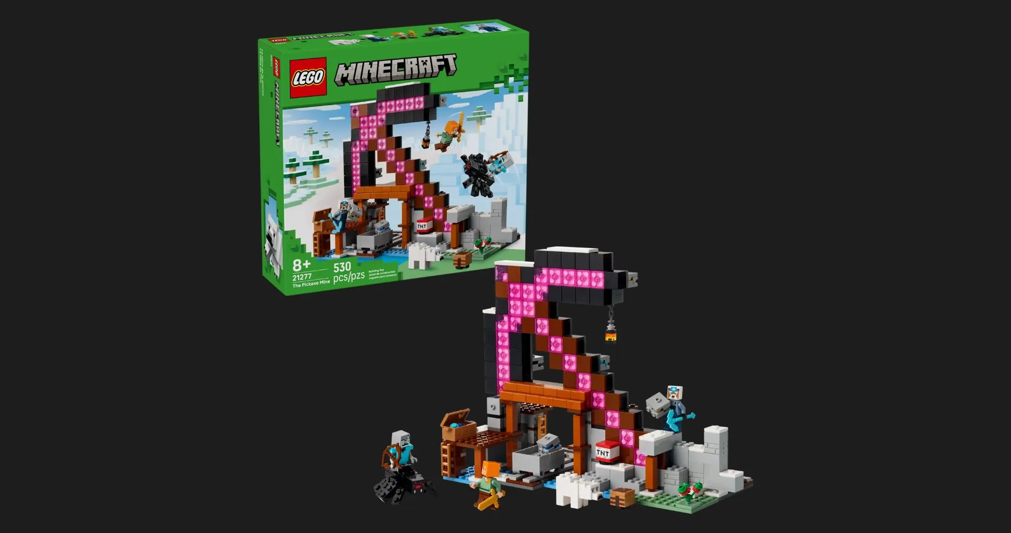 Конструктор LEGO Minecraft The Pickaxe Mine (21277)