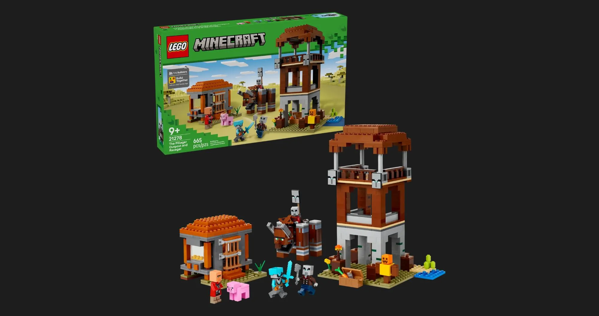 Конструктор LEGO Minecraft The Pillager Outpost and Ravager (21278)