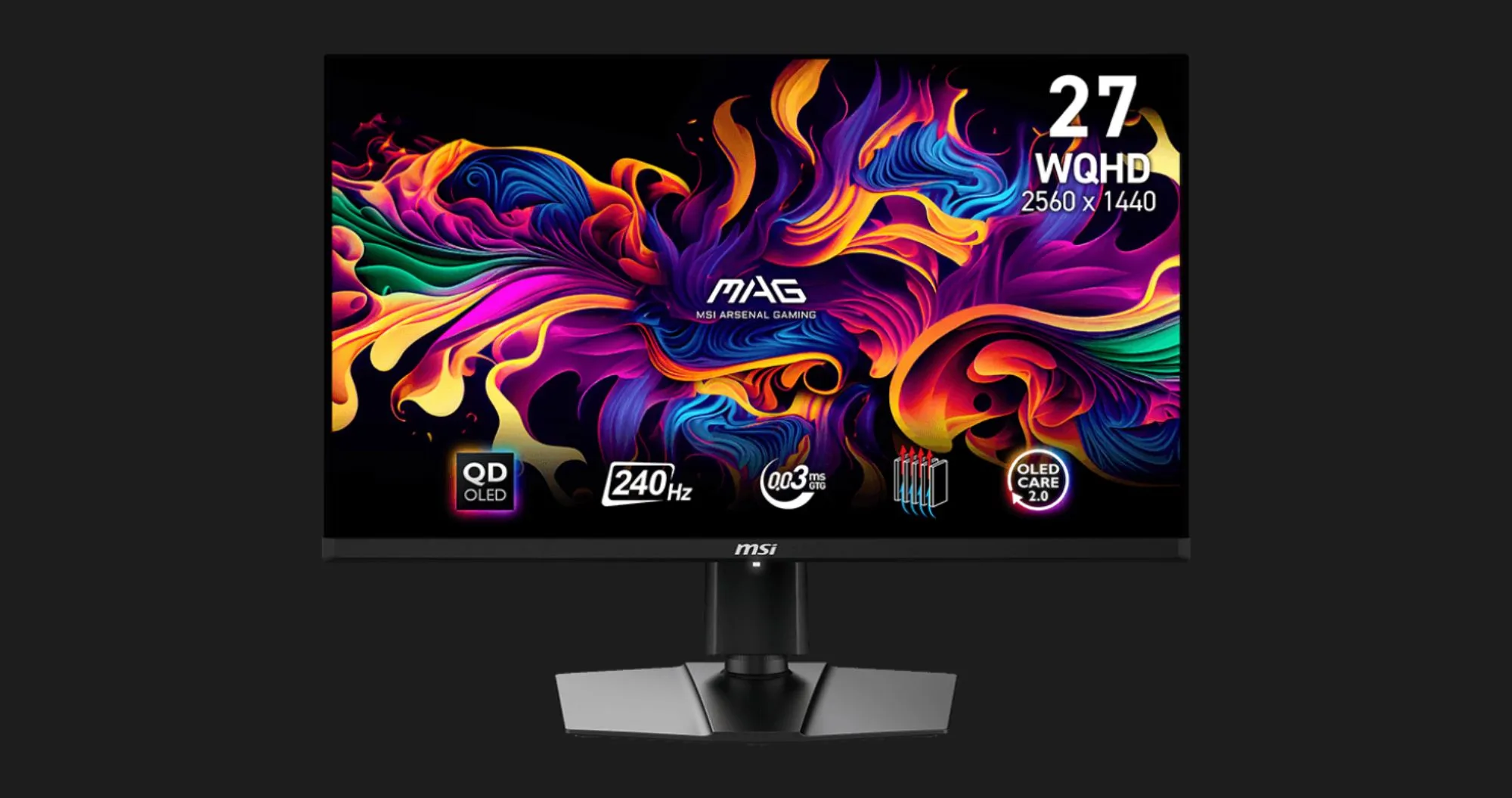 Ігровий монітор MSI 26.5" 240Hz MAG 271QPX QD-OLED E2 (UA)