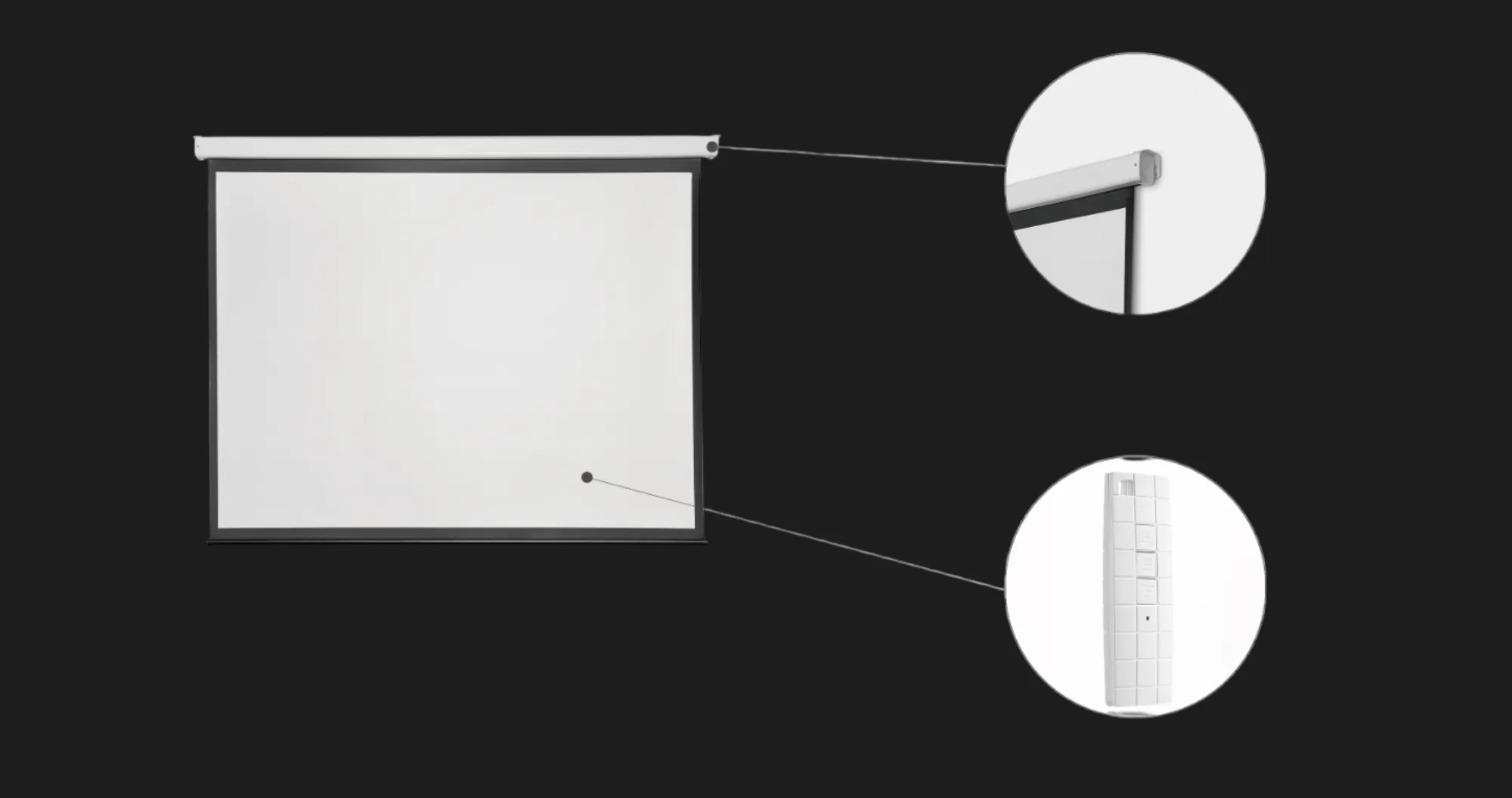 Экран моторизованный 2E 150&quot; 4:3 300x220cм MW (UA)
