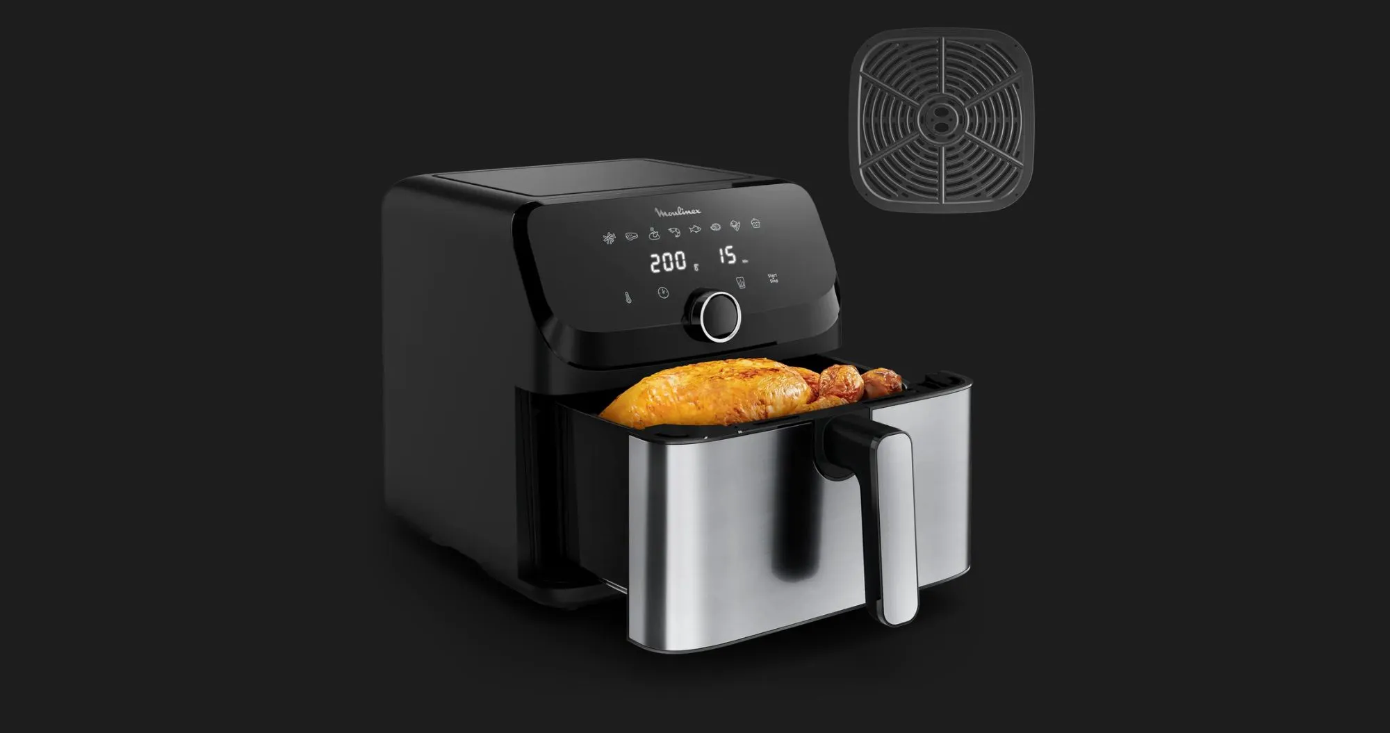 Мультипіч Moulinex Easy Fry Mega (Black)