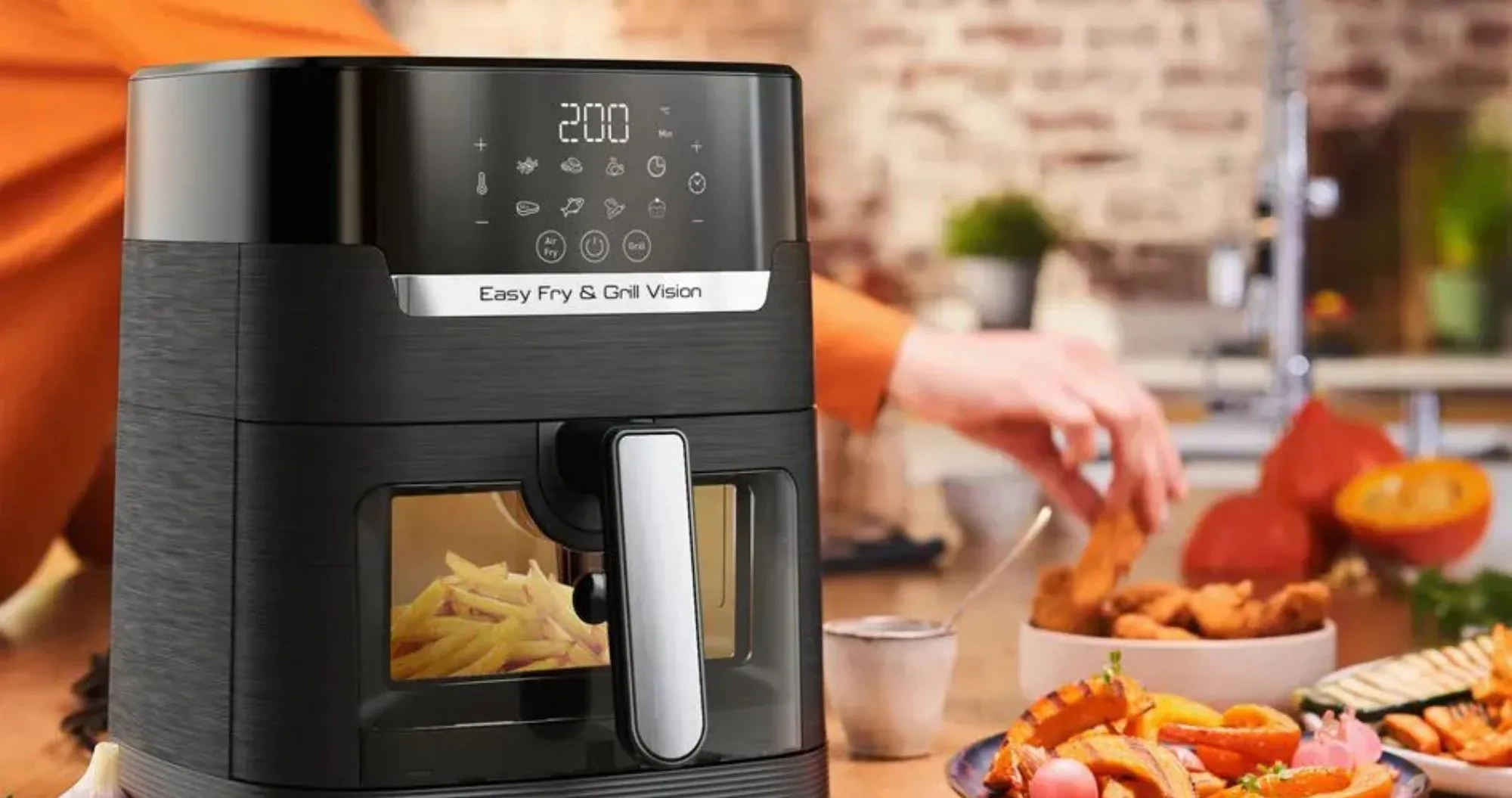 Мультипечь Moulinex Easy Fry&Grill Window (Black) (UA)