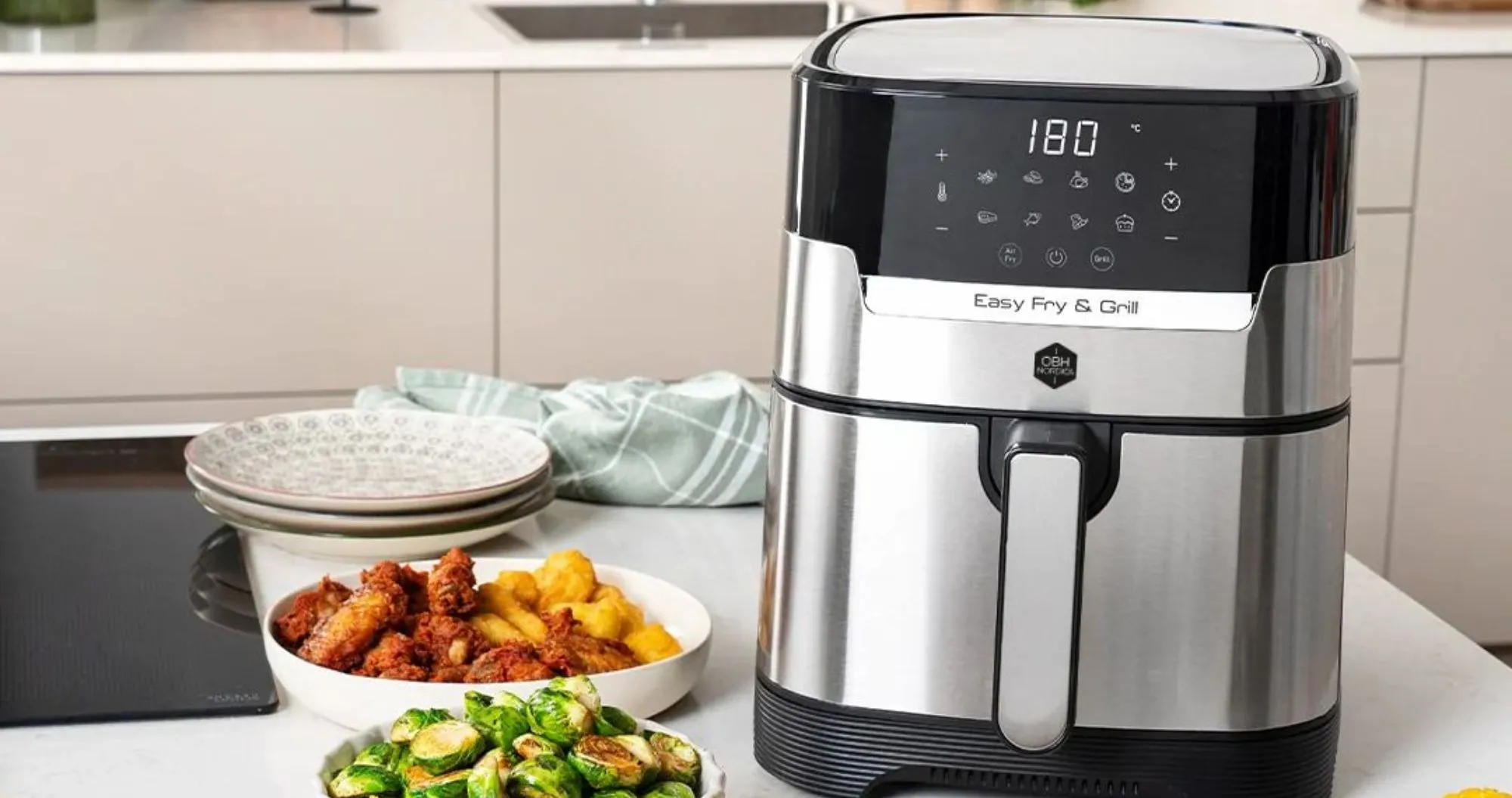 Мультипечь Tefal OBH NORDICA Easy Fry&Grill DIGITAL (Steel/Black) (UA)