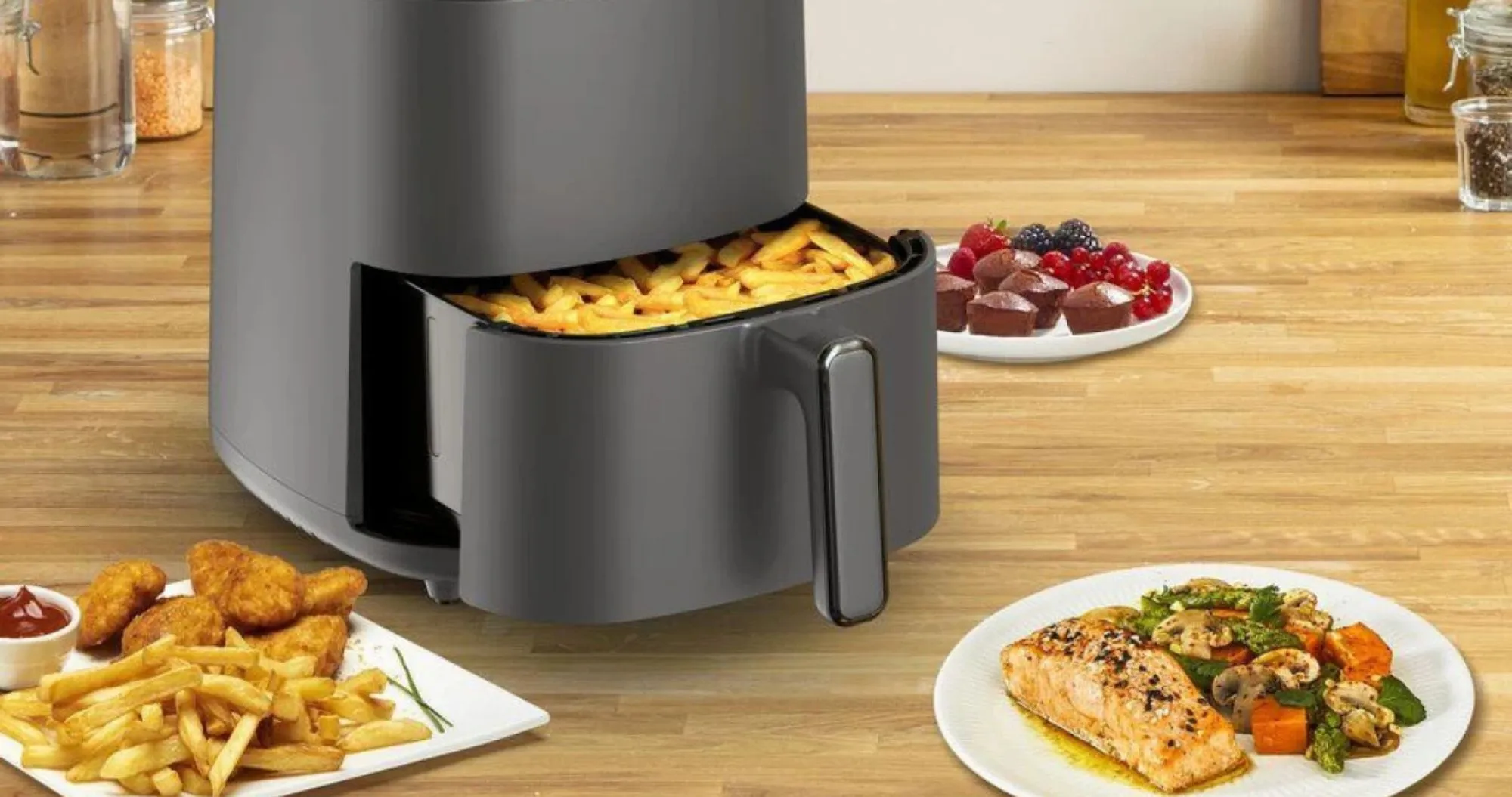 Мультипечь Tefal Easy Fry Max (Dark Gray) (UA)