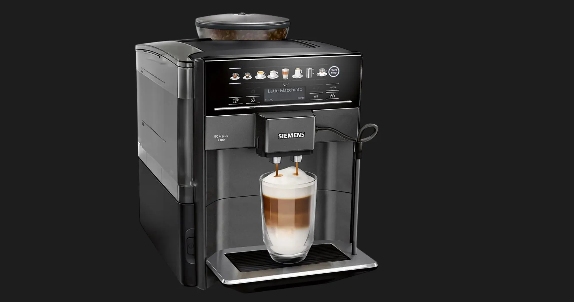 Кавомашина Siemens EQ6 Plus S100 (Sapphire Black Metallic) (TE651319RW) (UA)