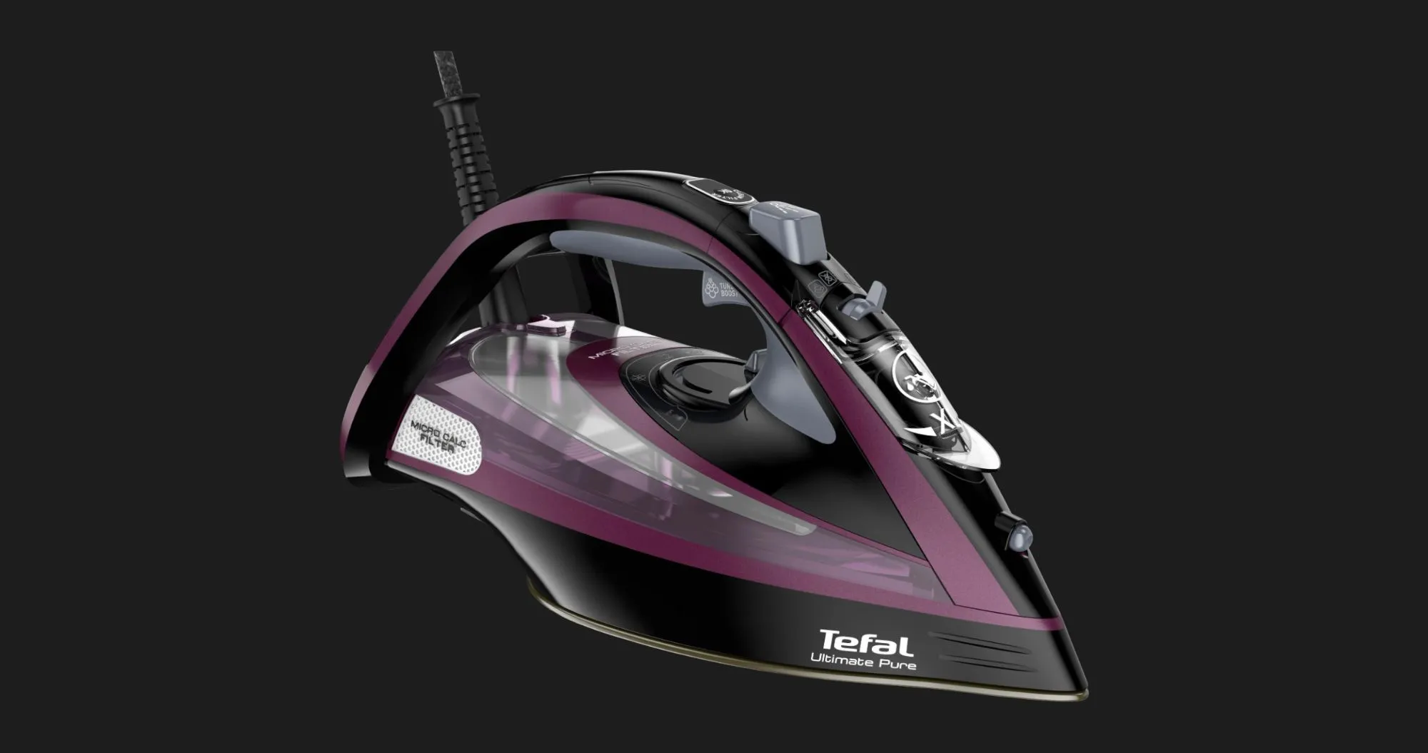 Праска Tefal FV9835E0 (Black/Burgundy) (UA)