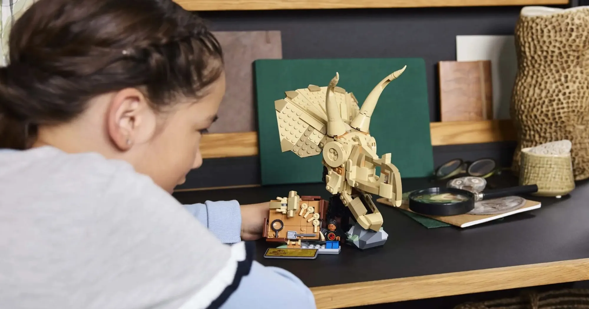 Конструктор LEGO Jurassic World Окаменелости динозавров: череп трицератопса (76969)