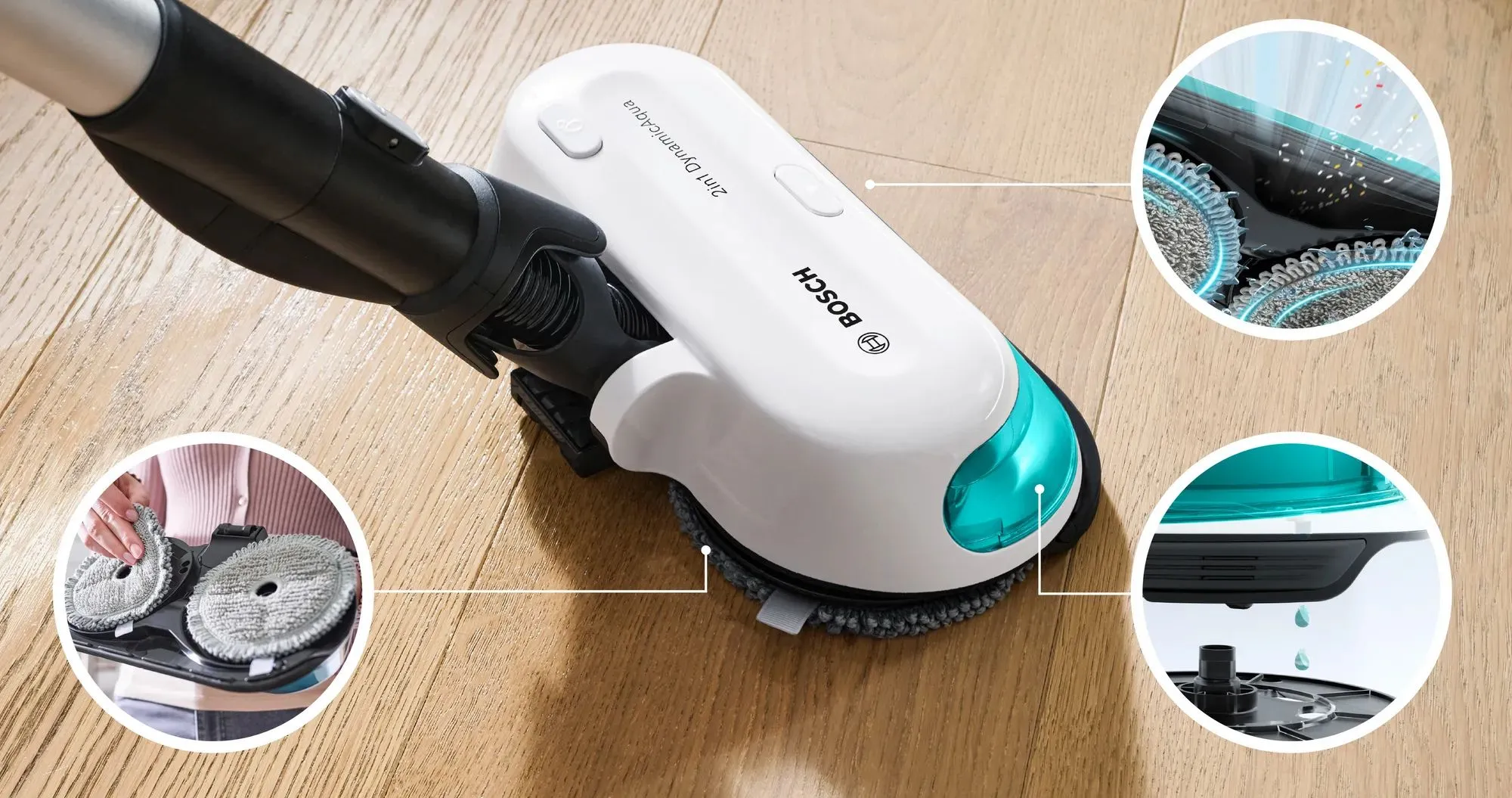 Аккумуляторный пылесос Bosch Unlimited 7 ProHygienic Aqua (BCS71HYG2) (UA)