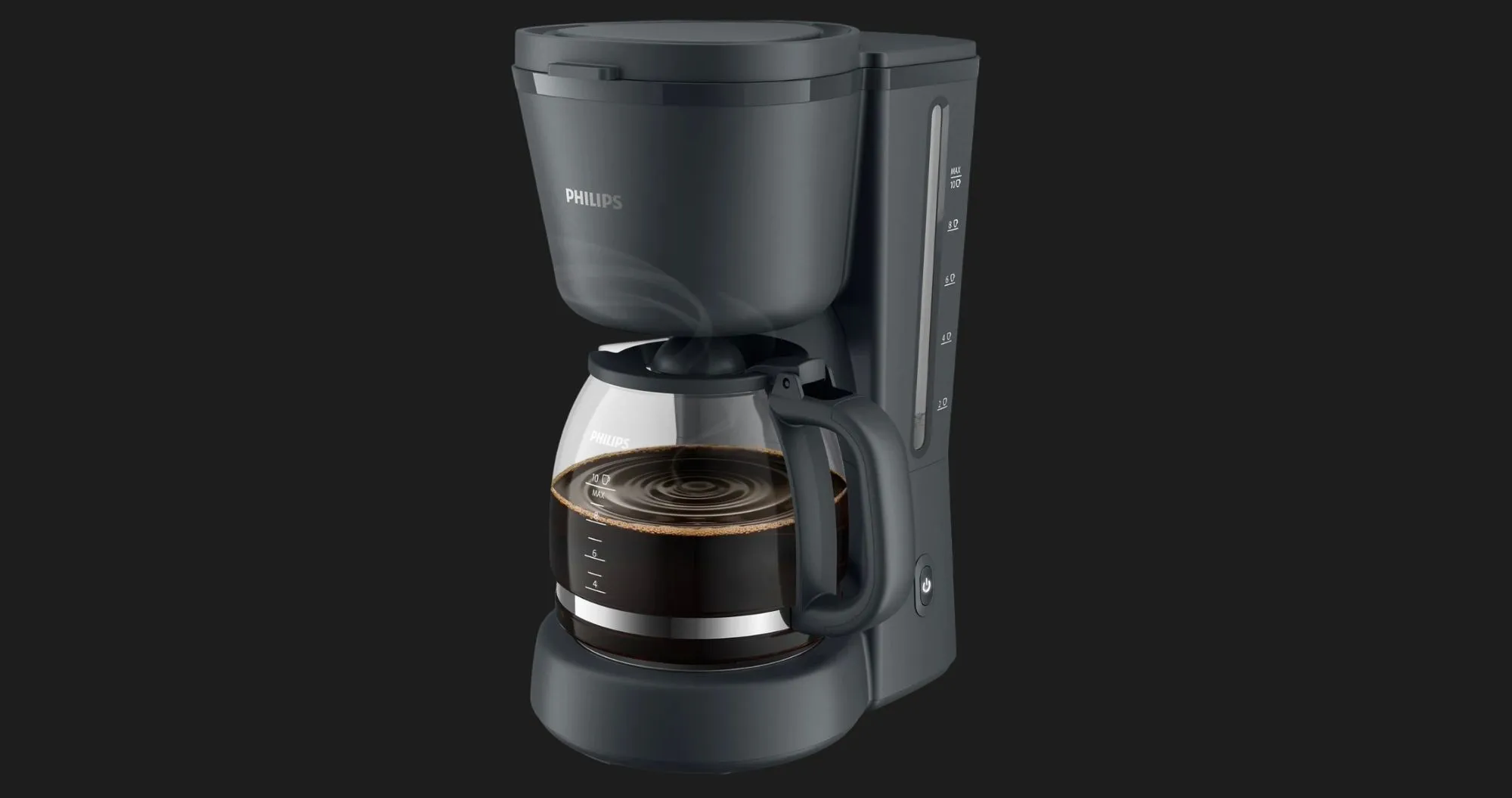 Кофеварка капельная Philips Essentials Collection (Black) (HD7430/90) (UA)