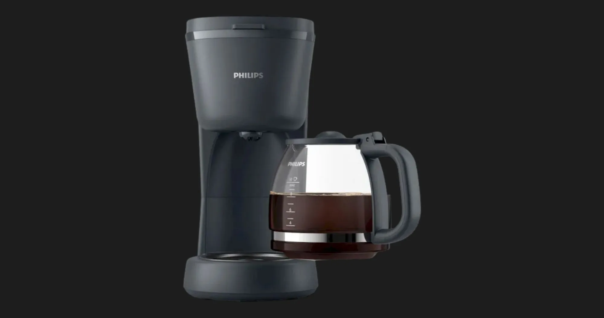 Кофеварка капельная Philips Essentials Collection (Black) (HD7430/90) (UA)