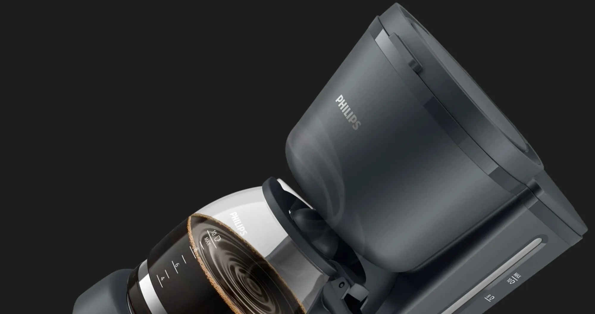 Кофеварка капельная Philips Essentials Collection (Black) (HD7430/90) (UA)