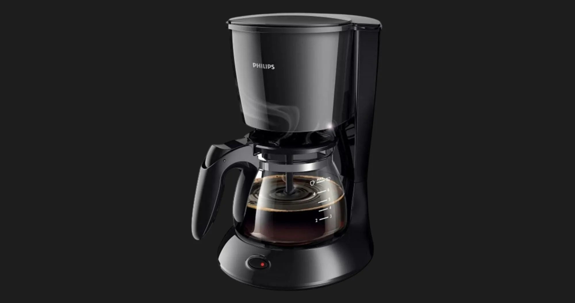 Кофеварка капельная Philips Daily Collection (Black) (HD7432/20) (UA)