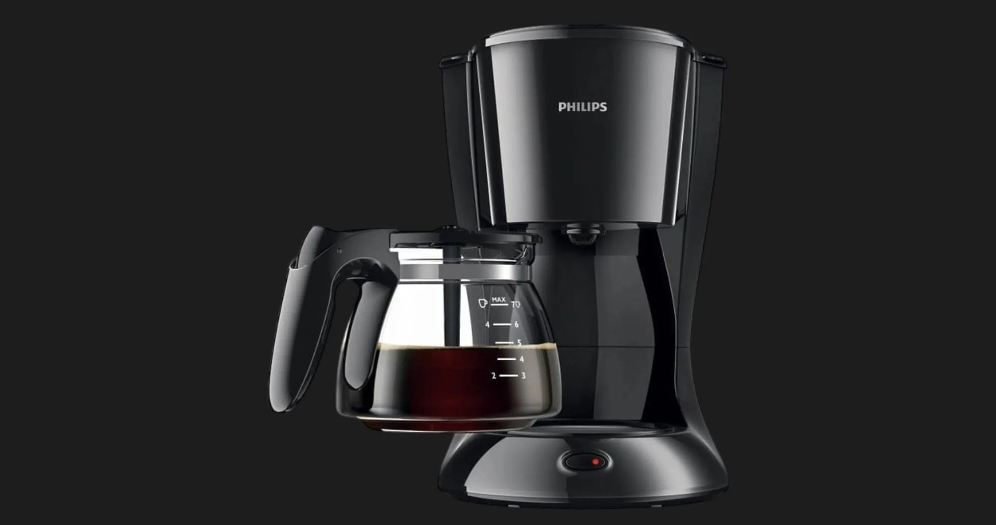 Кофеварка капельная Philips Daily Collection (Black) (HD7432/20) (UA)