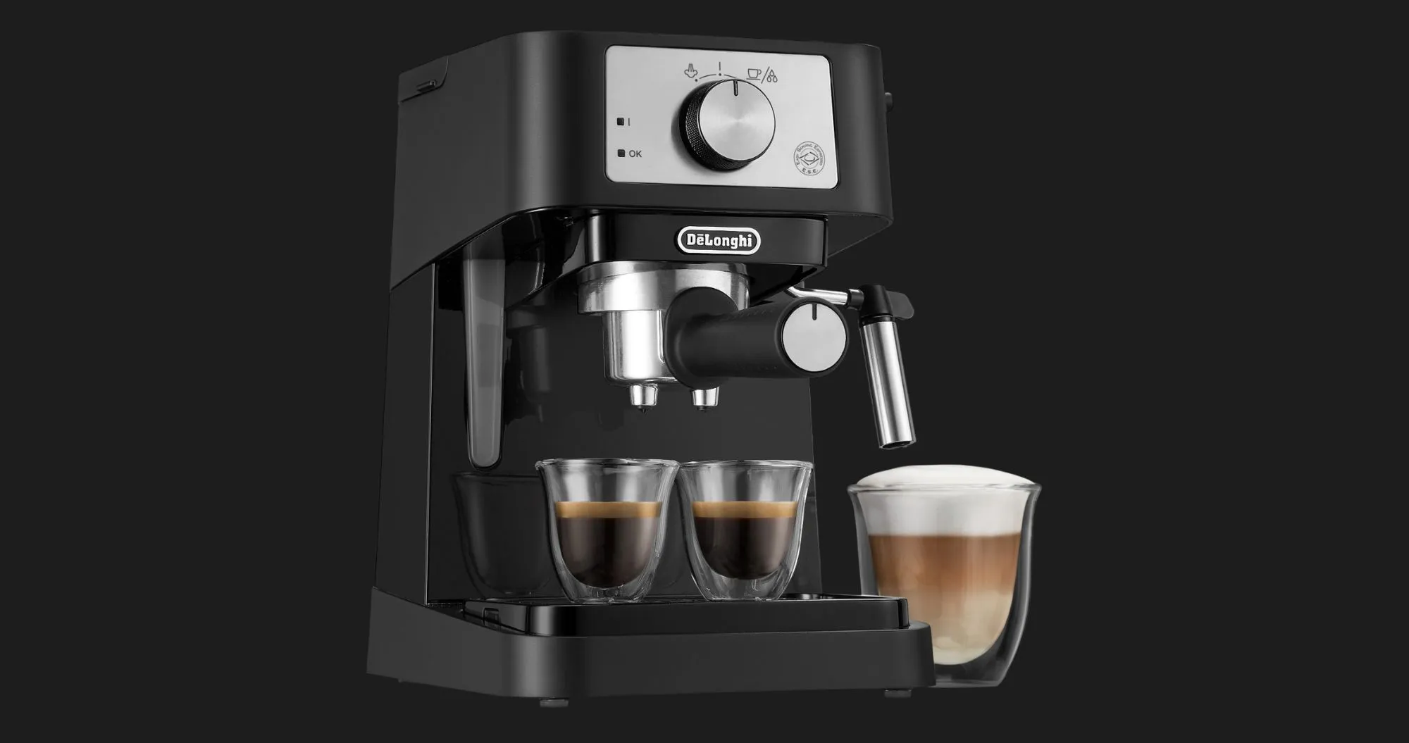 Ріжкова кавоварка DeLonghi Stilosa (Black) (EC260BK) (UA)