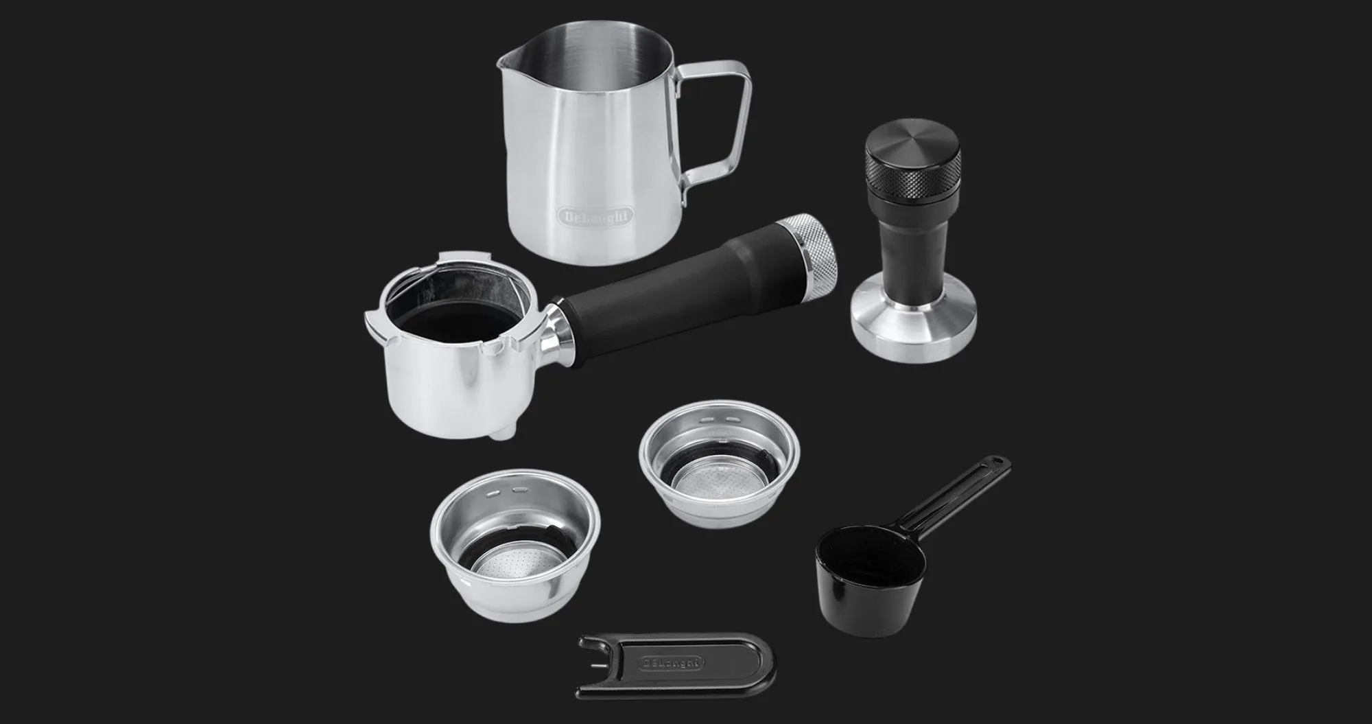 Рожковая кофеварка DeLonghi Dedica Duo (Metallic) (EC890.M) (UA)