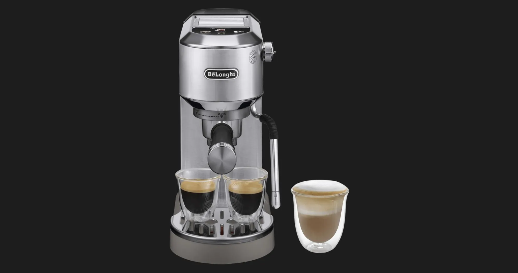 Ріжкова кавоварка DeLonghi Dedica Duo (Metallic) (EC890.M) (UA)