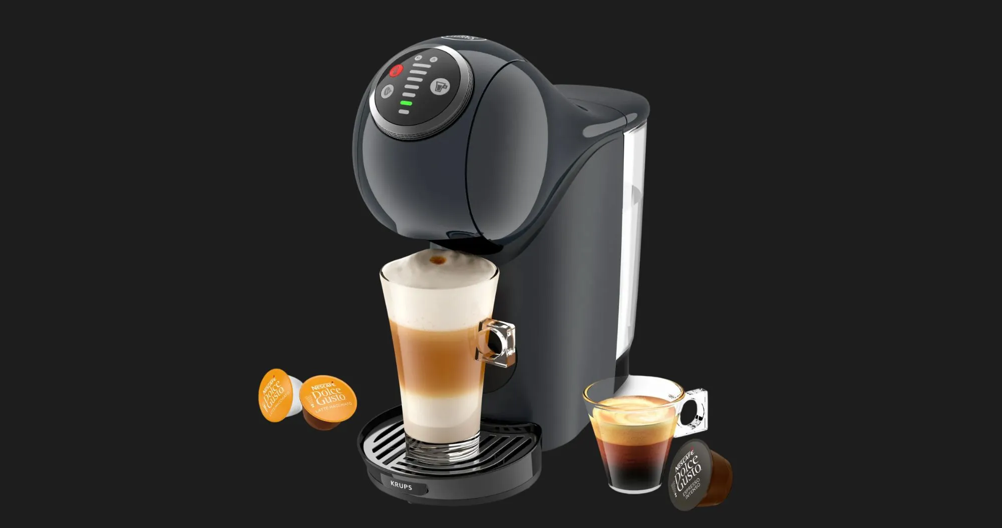 Кавоварка капсульна Krups Genio S Plus (Gray) (KP340B10) (UA)