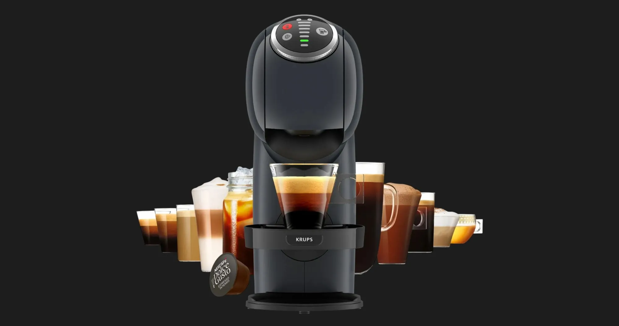 Кавоварка капсульна Krups Genio S Plus (Gray) (KP340B10) (UA)