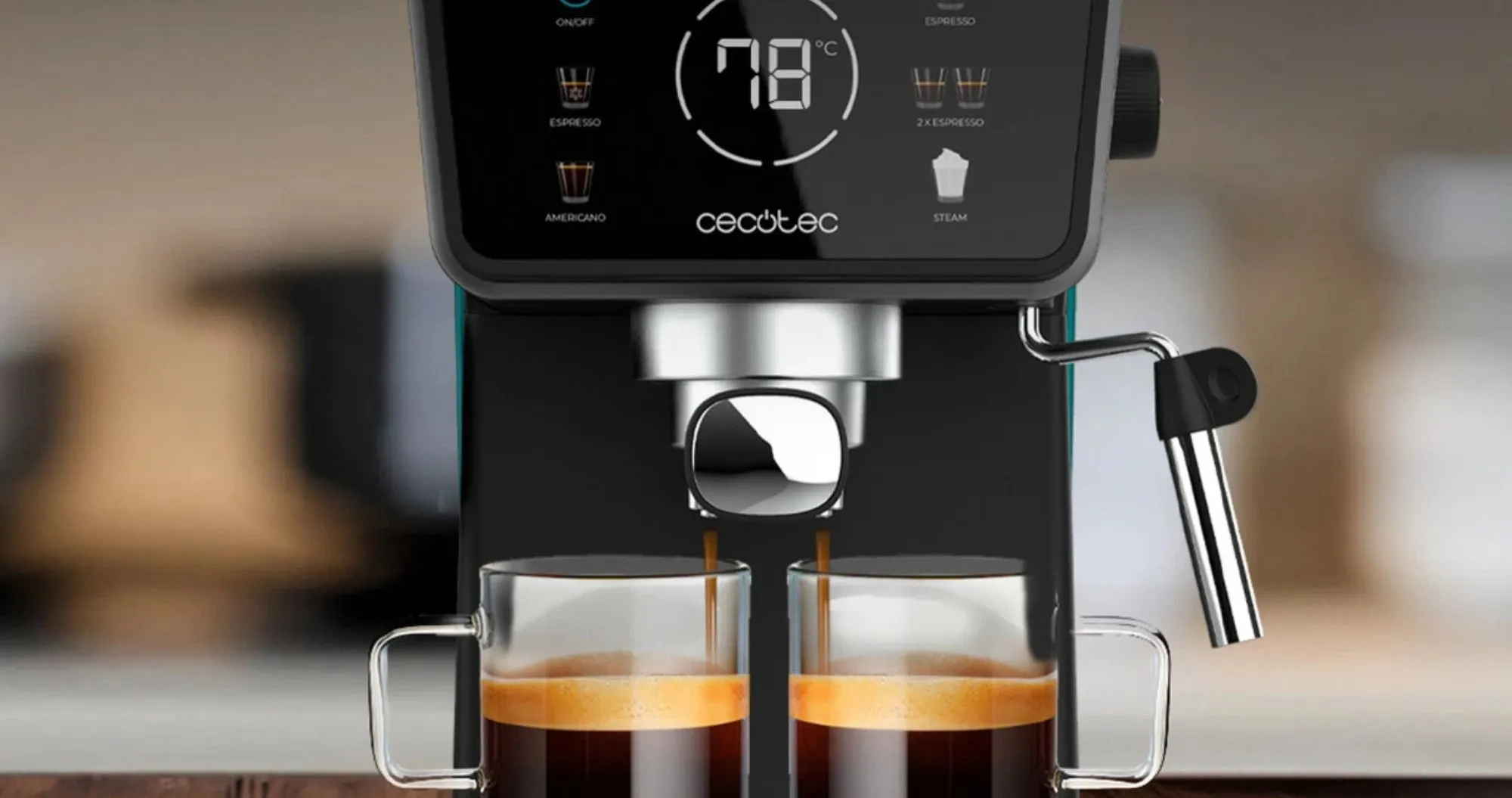 Ріжкова кавоварка Cecotec Power Espresso 20 ColdBrew Touch (Black) (CCTC-00269) (UA)
