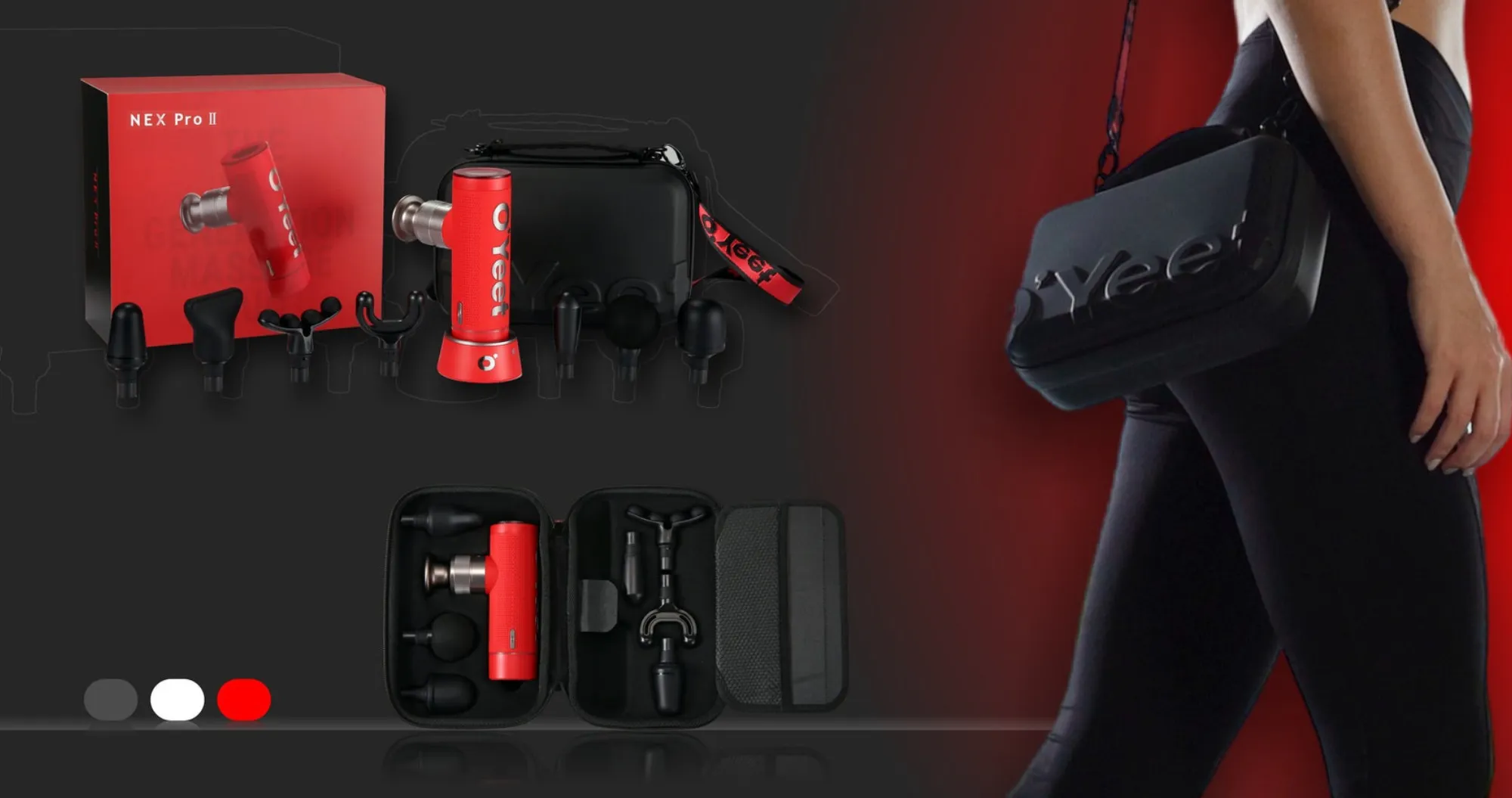 Перкуссионный массажер Oyeet NEX PRO II (Red)