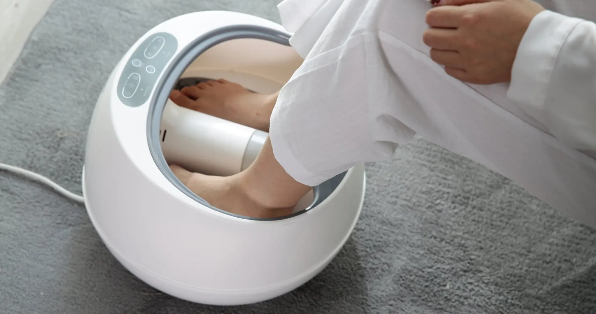 Масажер паровий для ніг Naipo OFLEXISPA (White)