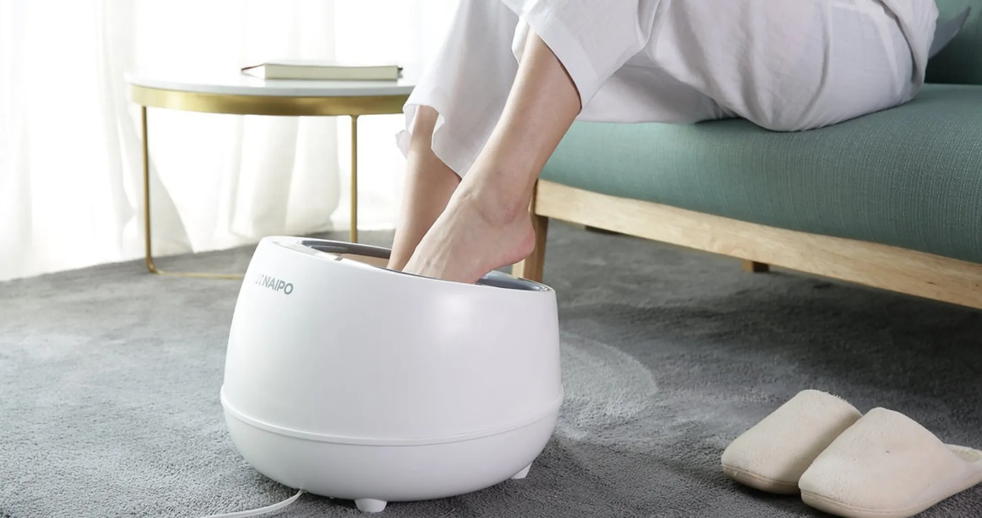 Массажер паровой для ног Naipo OFLEXISPA (White)